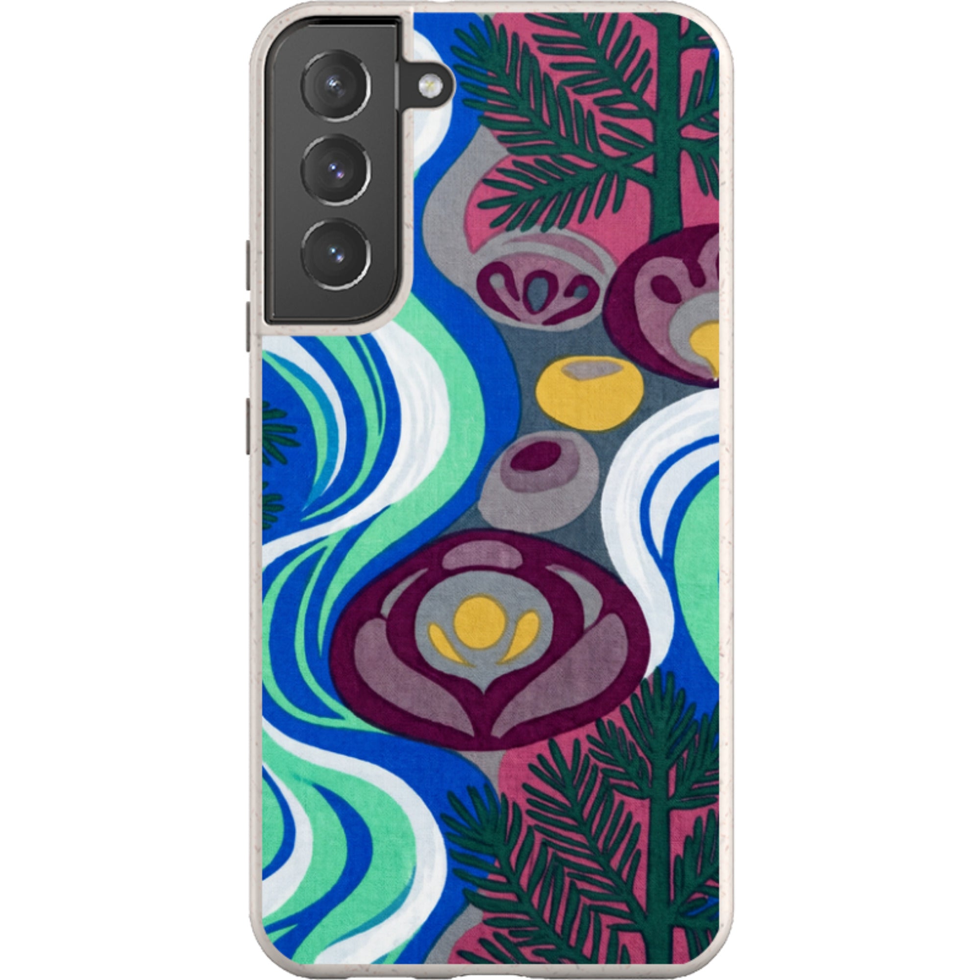 Sauna Bloom Motif by Aino Kallio — Samsung Galaxy Bio-degradable Case — Finnaij