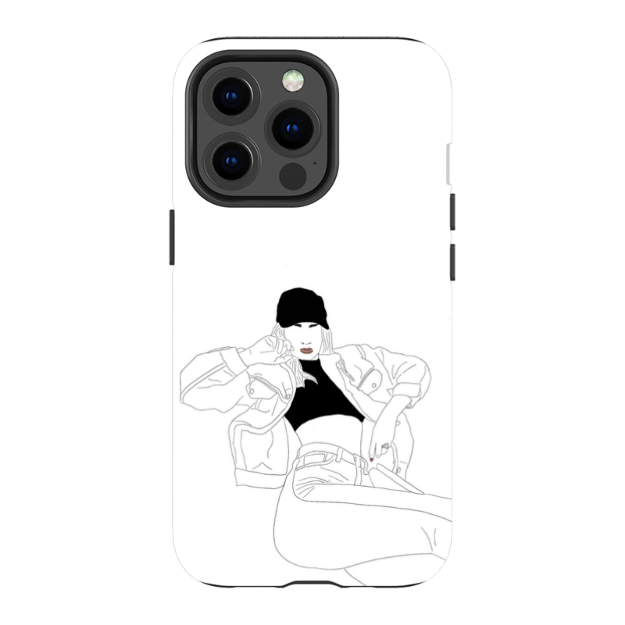 Black Cap by Keagan Haight — Apple iPhone Tough Case — Finnaij