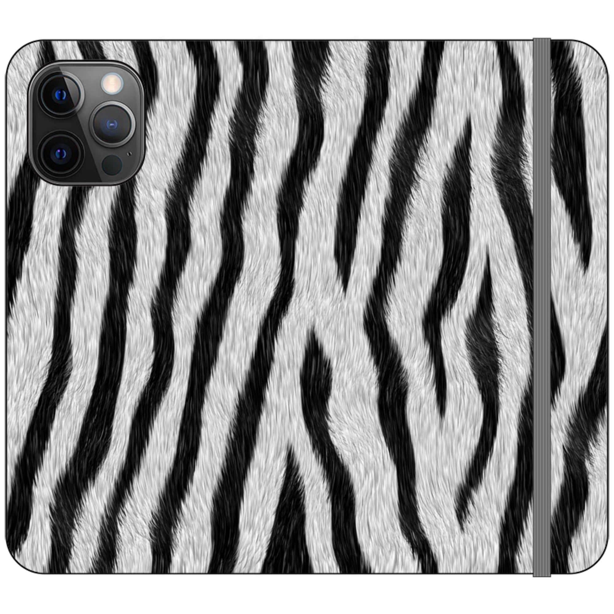 Zebra Groove - Folio Wallet Case - Finnaij