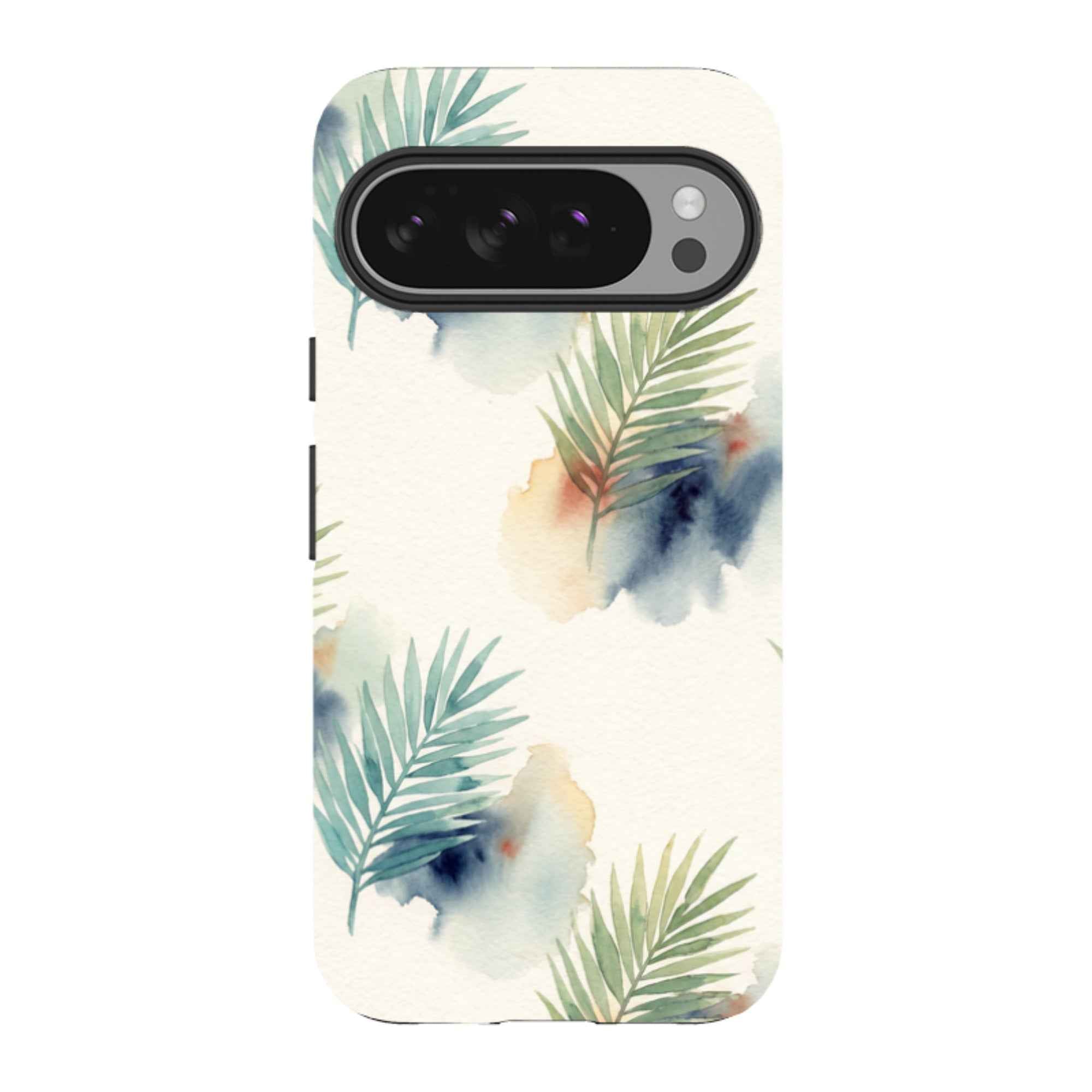 Palm Frond Breeze Pattern by Tobi Akinyemi — Tough Case for Google Pixel — Finnaij