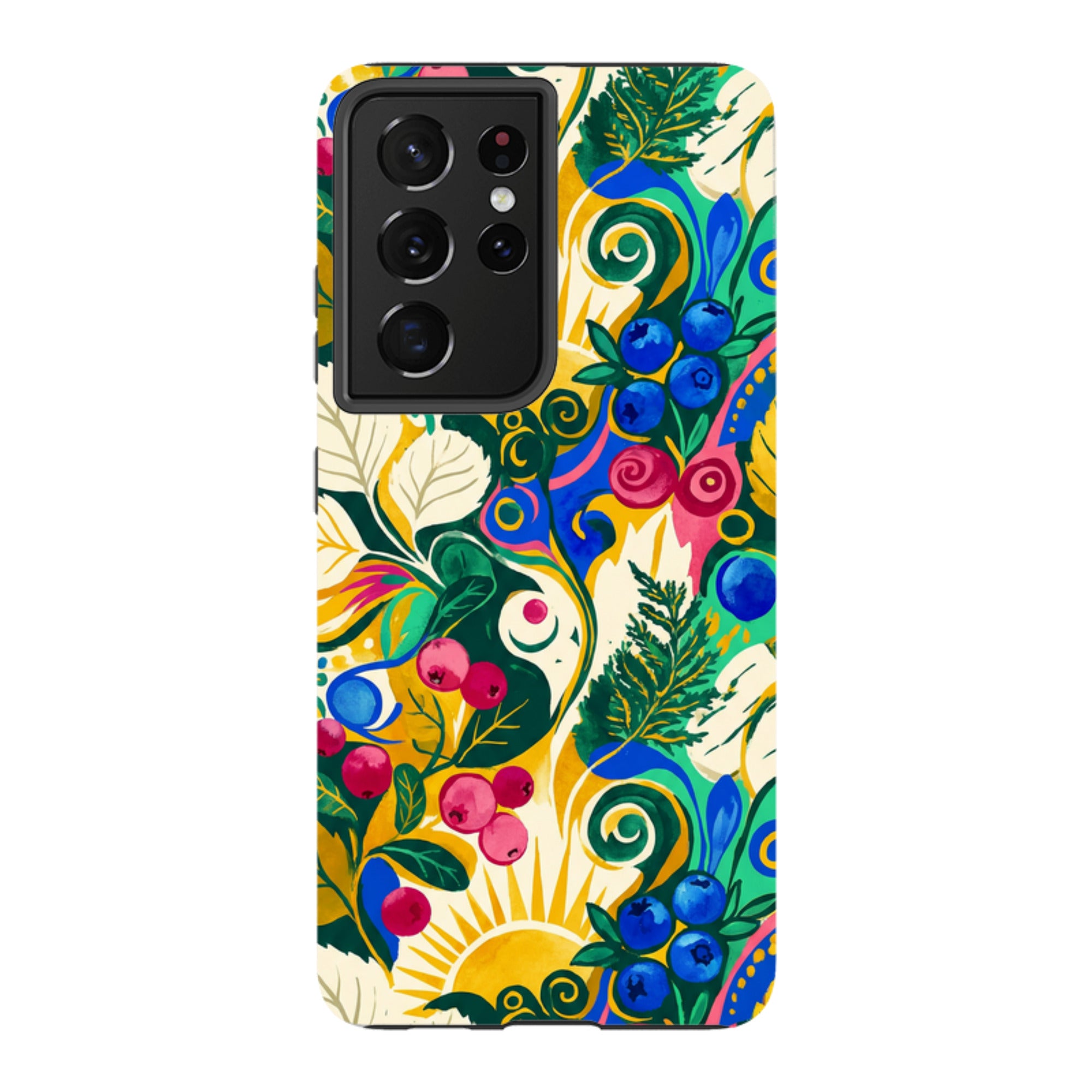 Berry Meadow Glow by Aino Kallio — Samsung Galaxy Tough Case — Finnaij