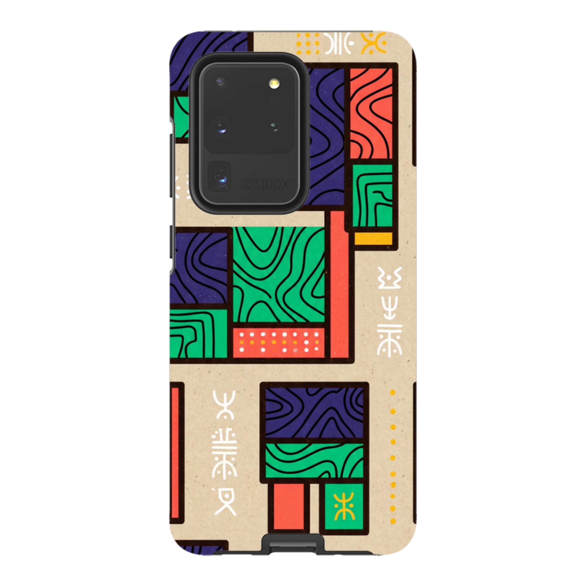 Ankara Blocks on Sand by Ada Okoye - Samsung Tough Case
