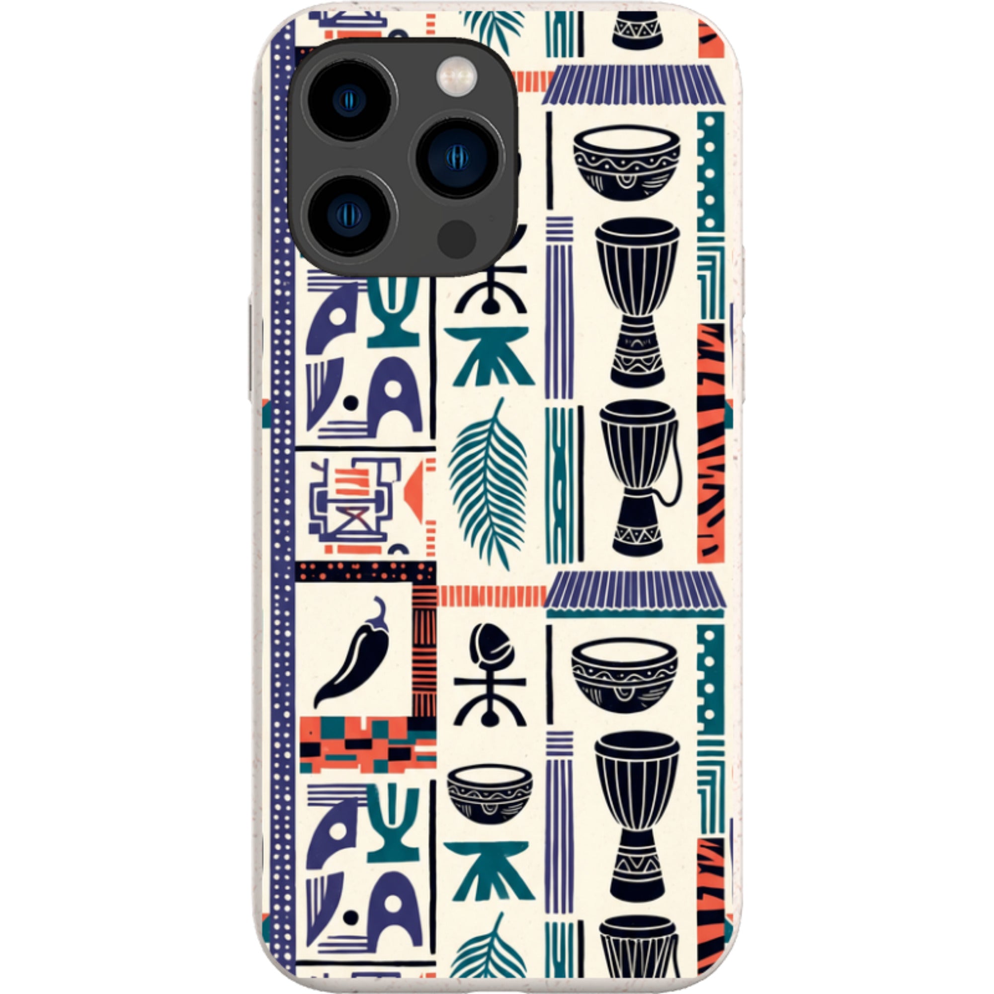 Market Day Icons by Ada Okoye — iPhone 14 Pro Max iPhone Bio-degradable Case — Finnaij