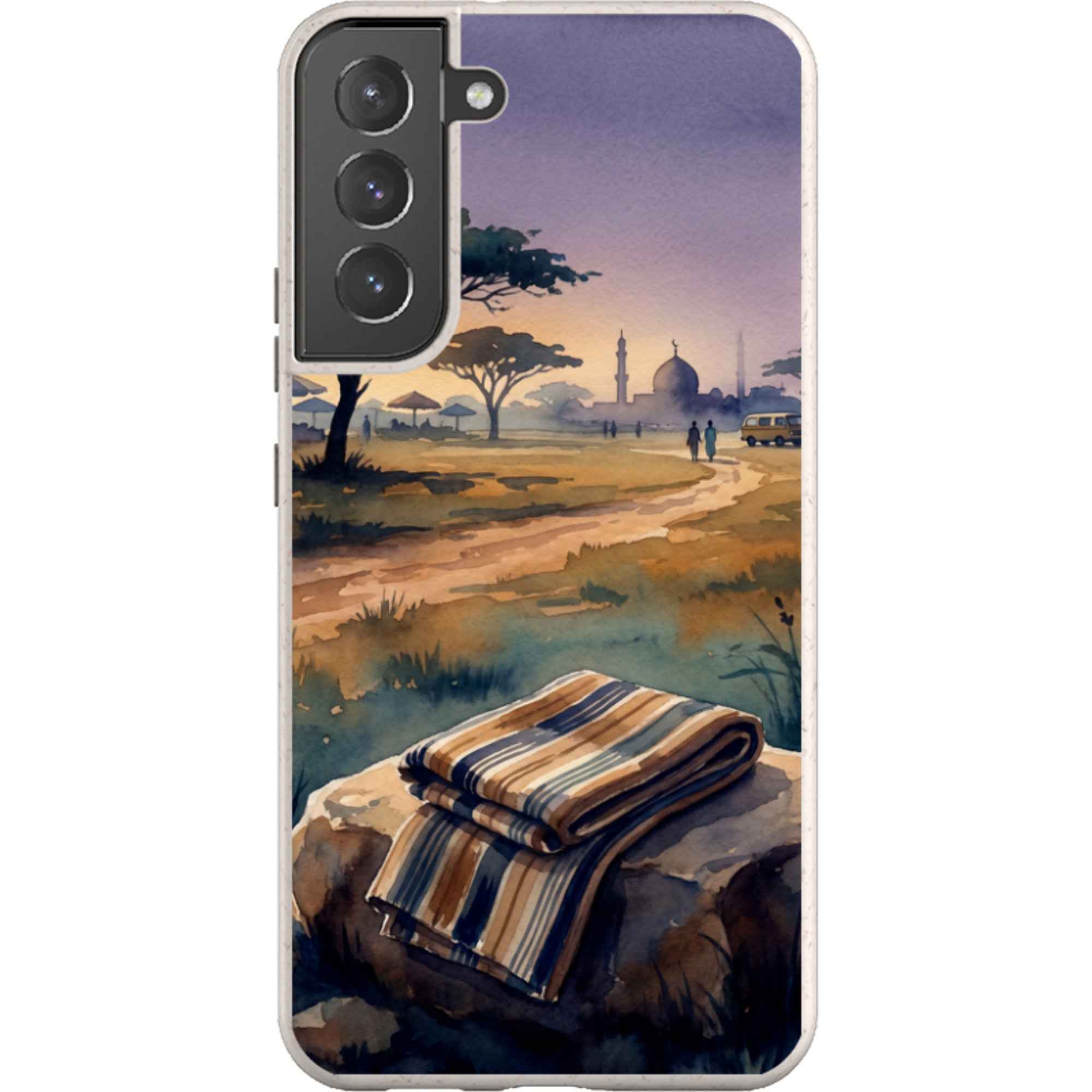 Aso-Oke Accent in the Landscape by Tobi Akinyemi - Samsung Galaxy Bio-degradable Case