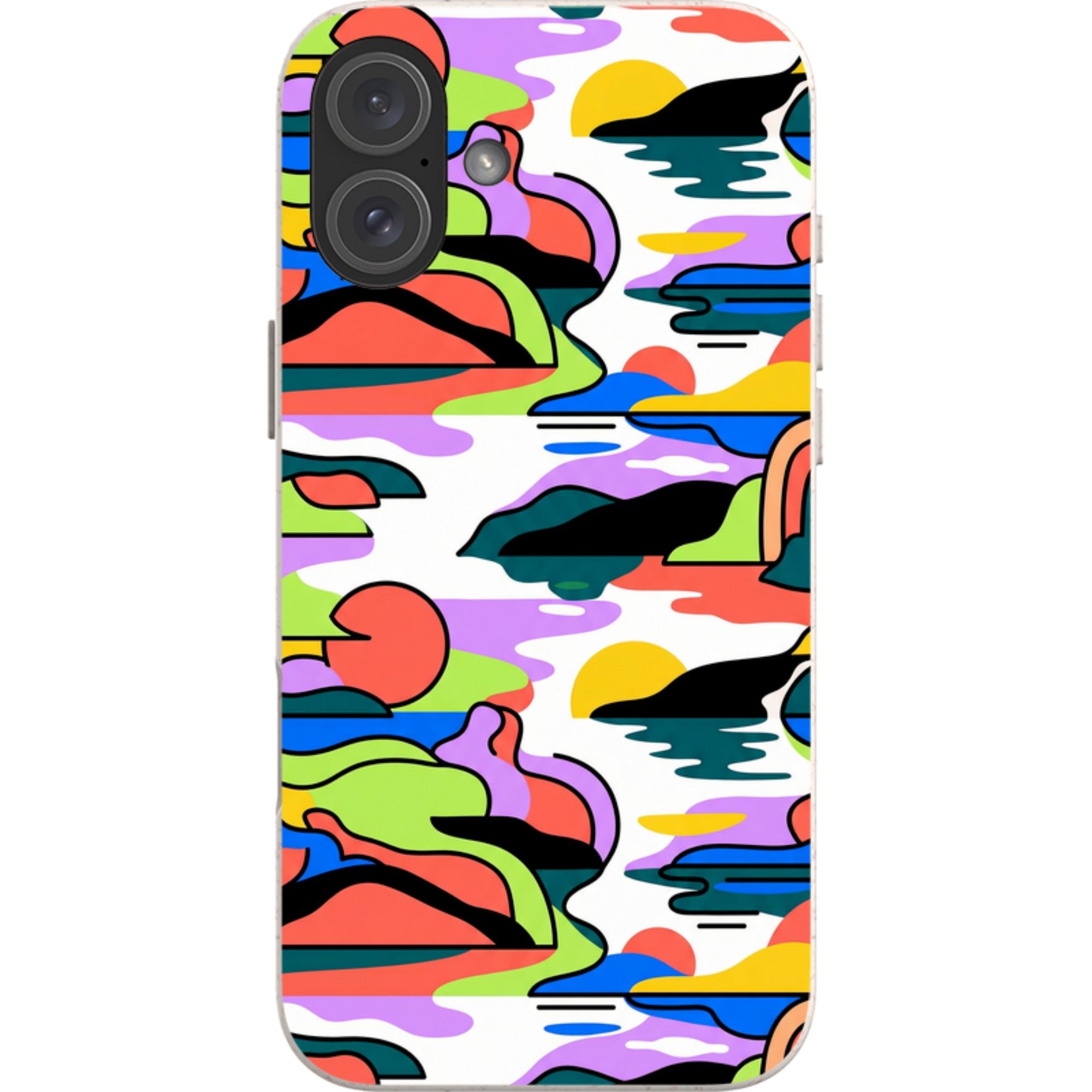 Archipelago Color Motion by Salla Niemi — iPhone 16 Plus iPhone Bio-degradable Case — Finnaij