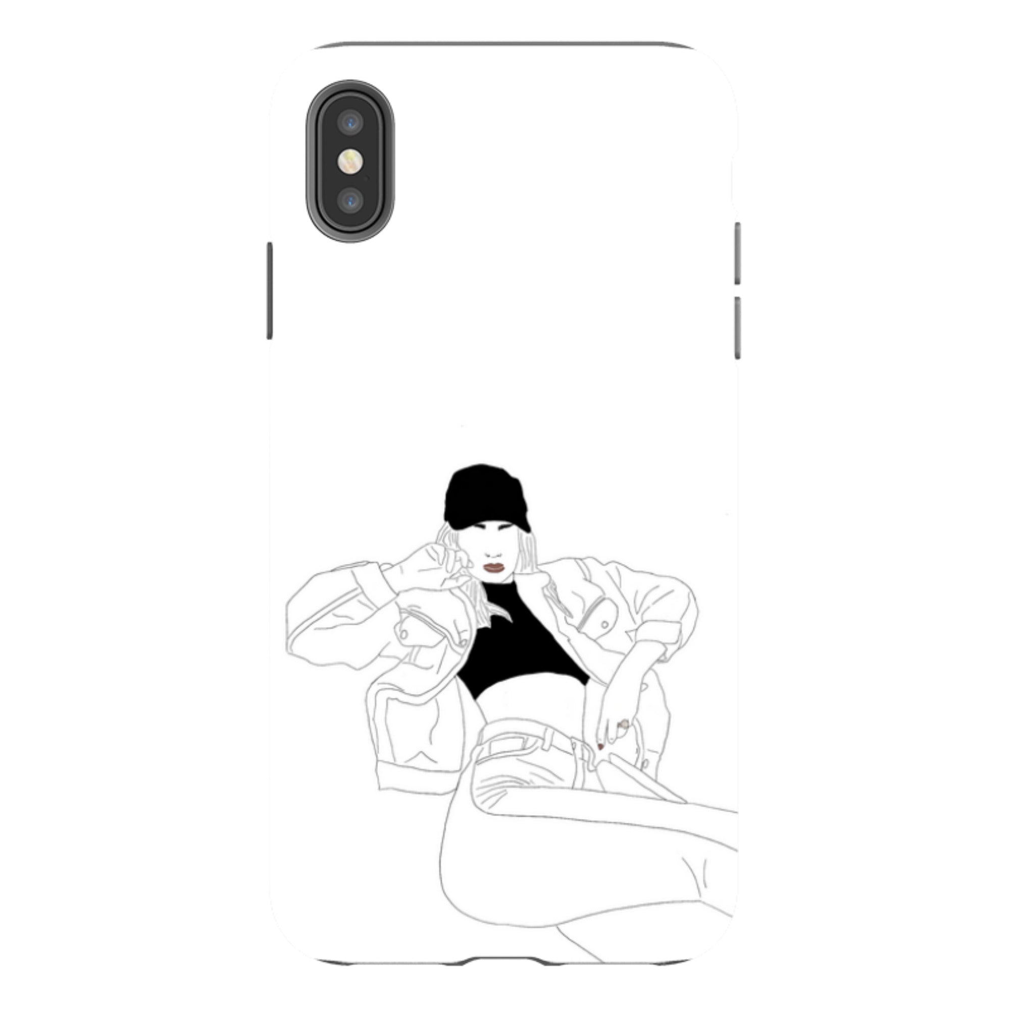 Black Cap by Keagan Haight - iPhone Tough Case