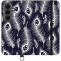 Feathers in Bloom — Apple Vegan Leather Folio Wallet Case — Finnaij