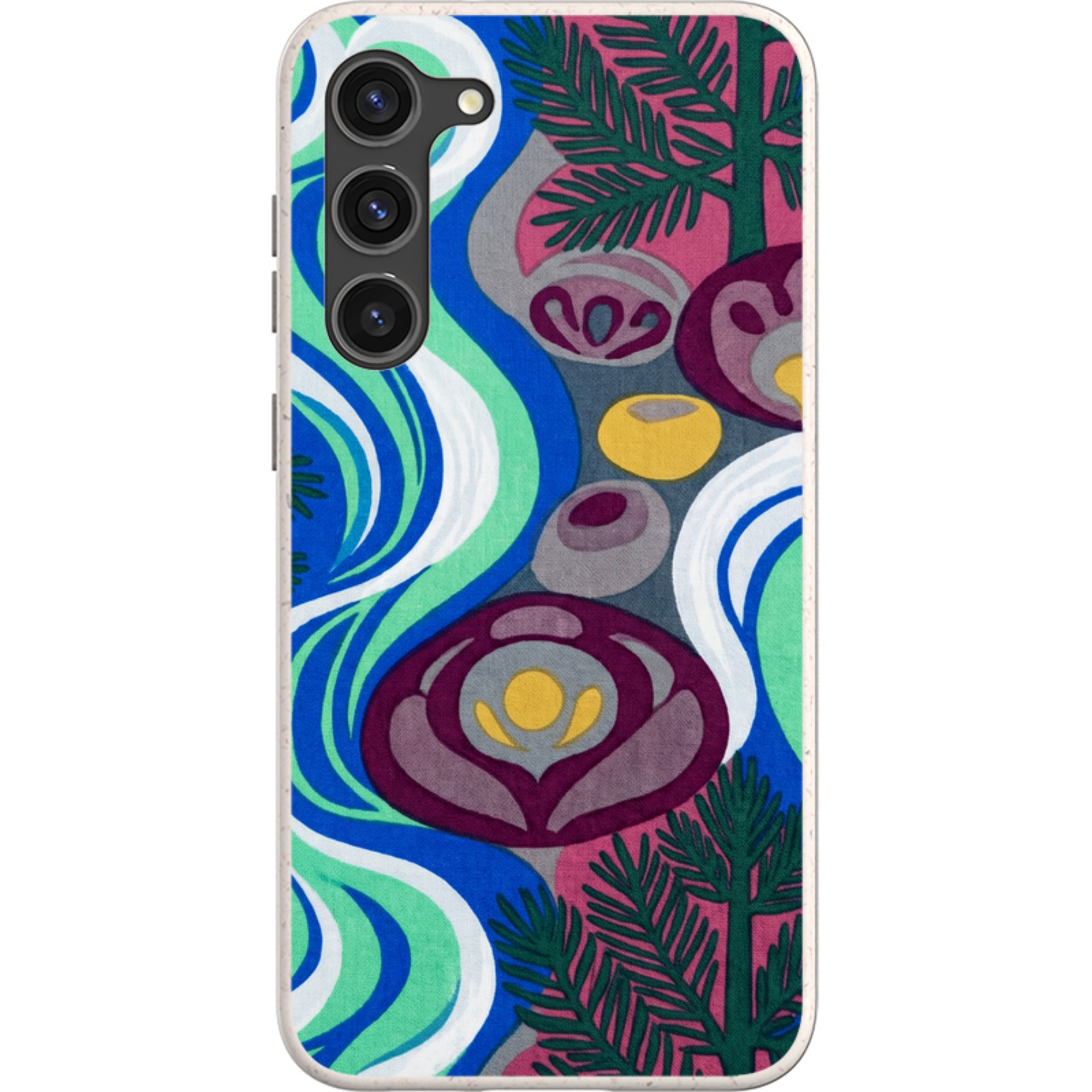 Sauna Bloom Motif by Aino Kallio — Samsung Galaxy Bio-degradable Case — Finnaij