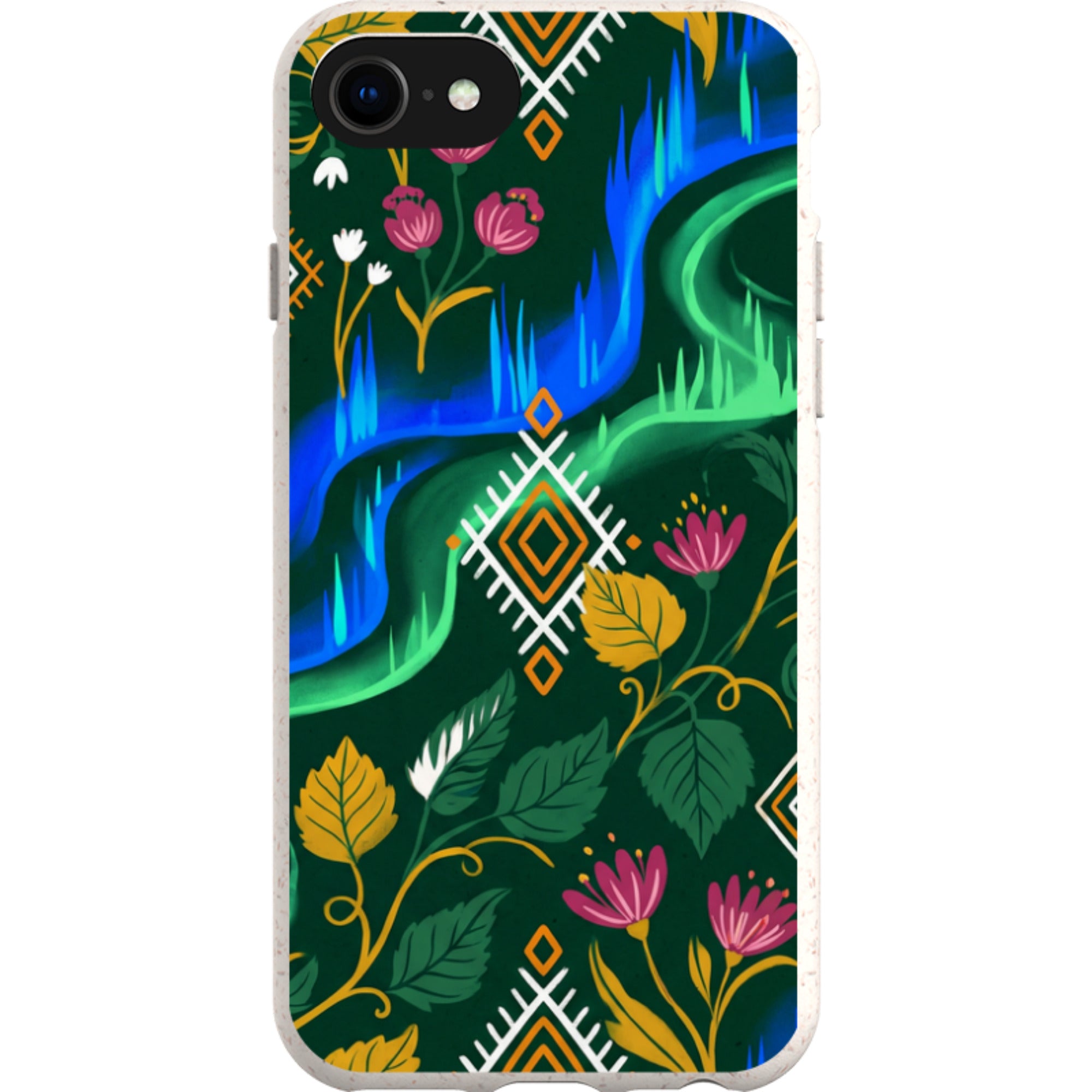 Aurora Birch Bloom by Aino Kallio — iPhone SE3 iPhone Bio-degradable Case — Finnaij
