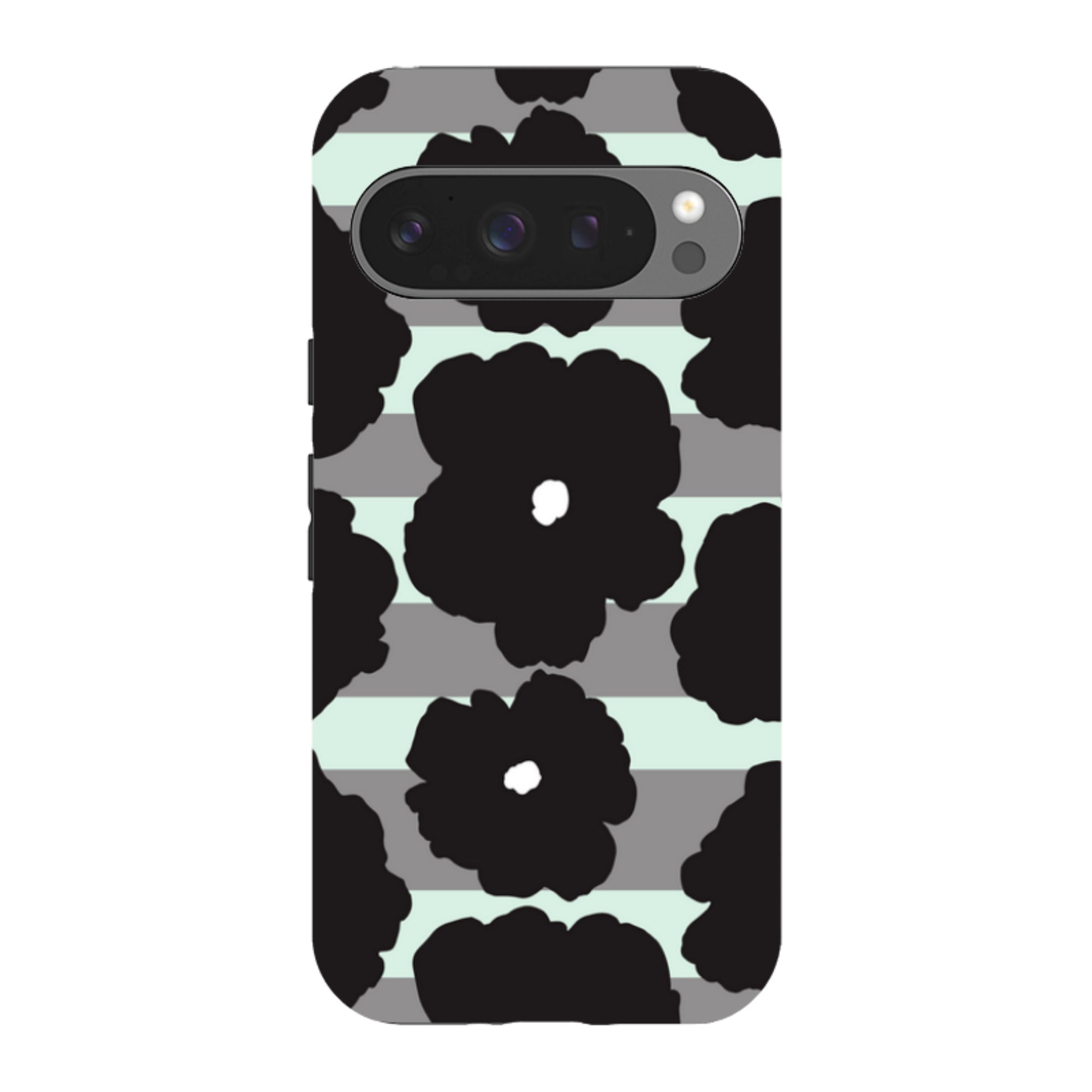 Bold Floral Black — Google Tough Case — Finnaij