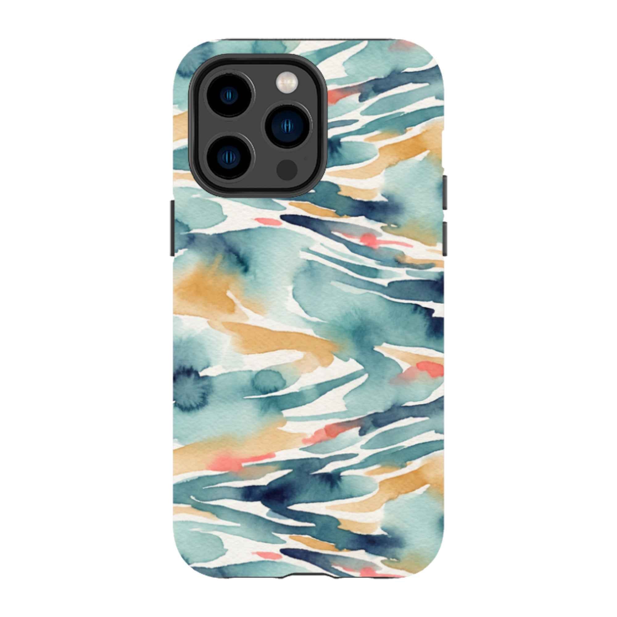 River Reflection Pattern Crop by Tobi Akinyemi - iPhone Tough Case