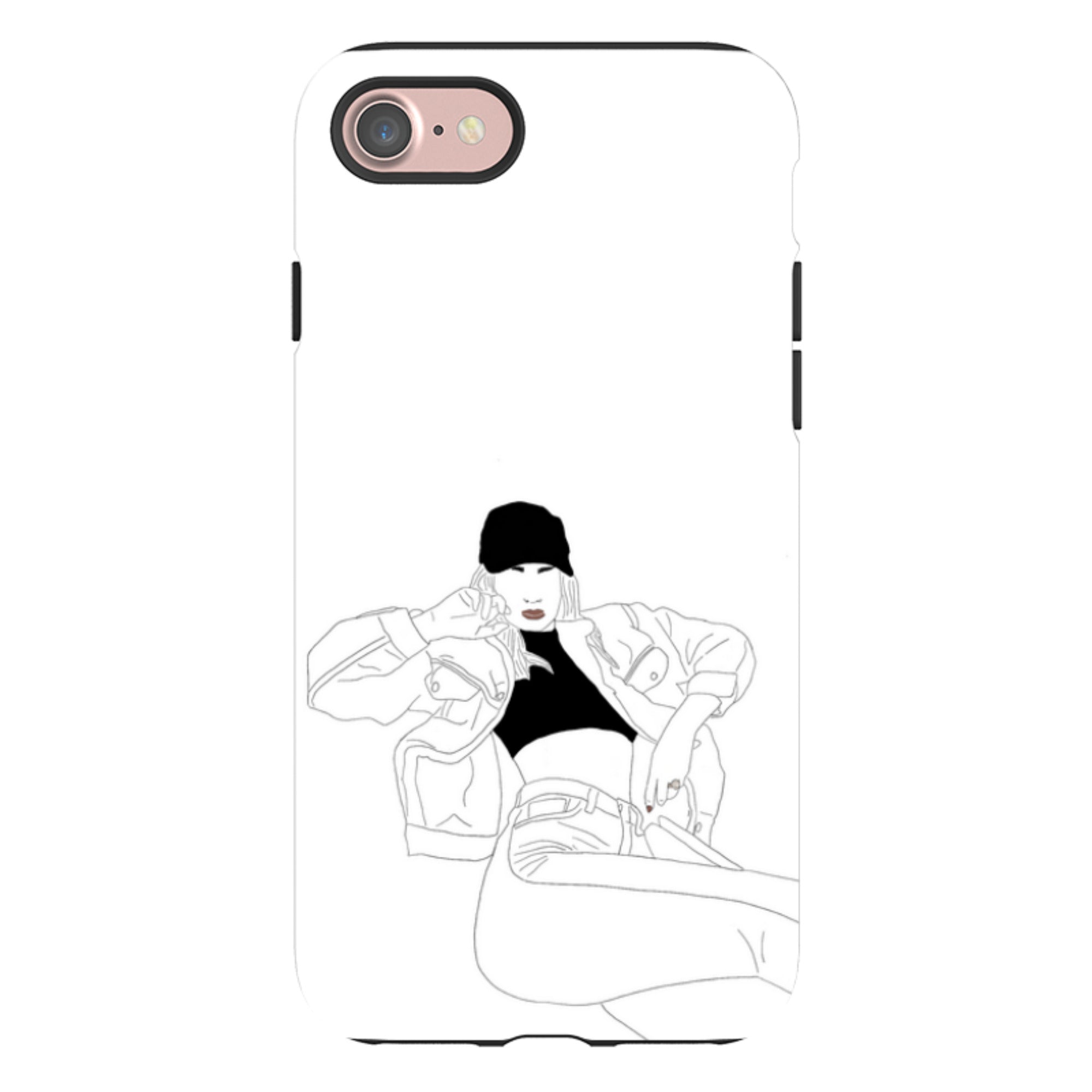 Black Cap by Keagan Haight - iPhone Tough Case