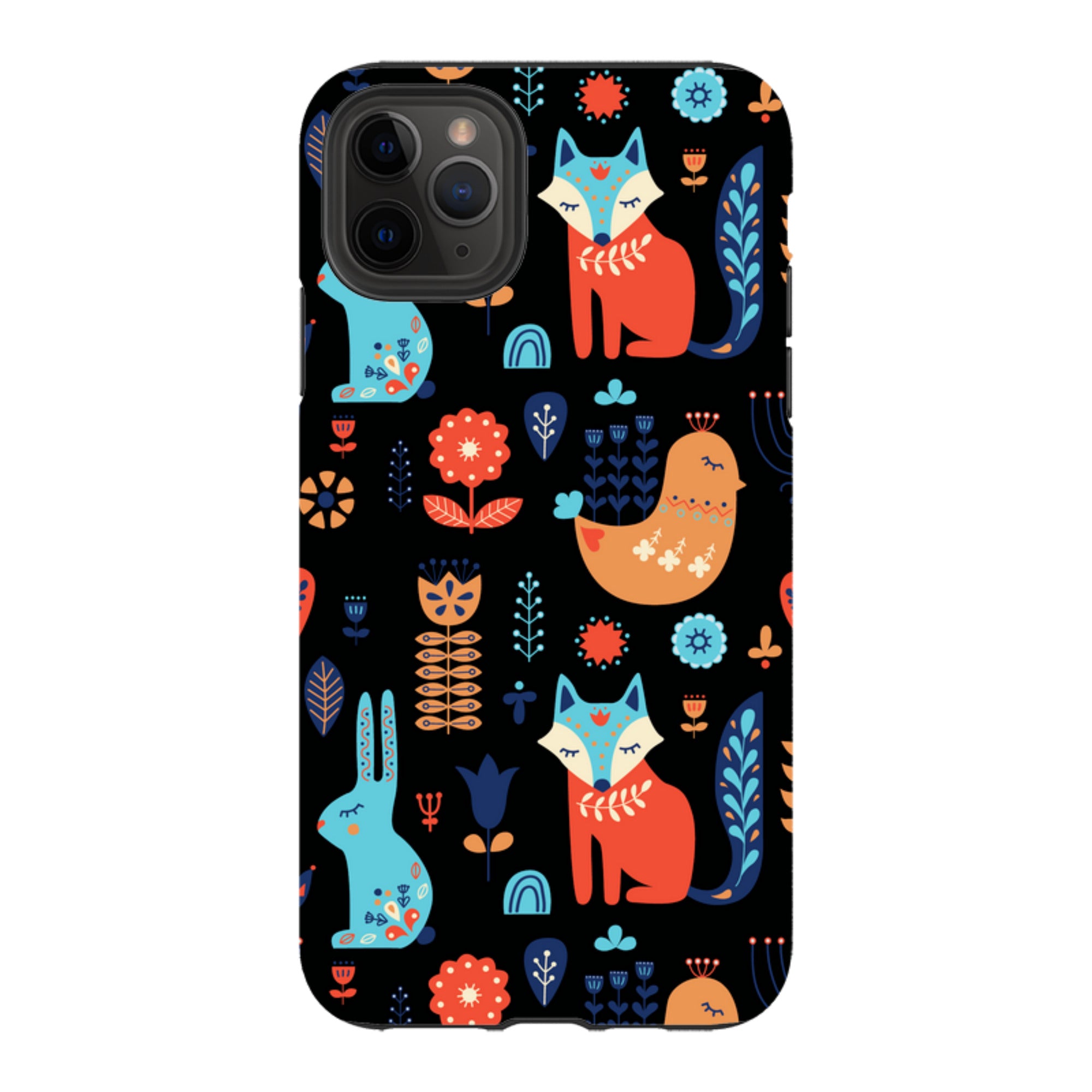 Nordic Ornament Black - iPhone Tough Case