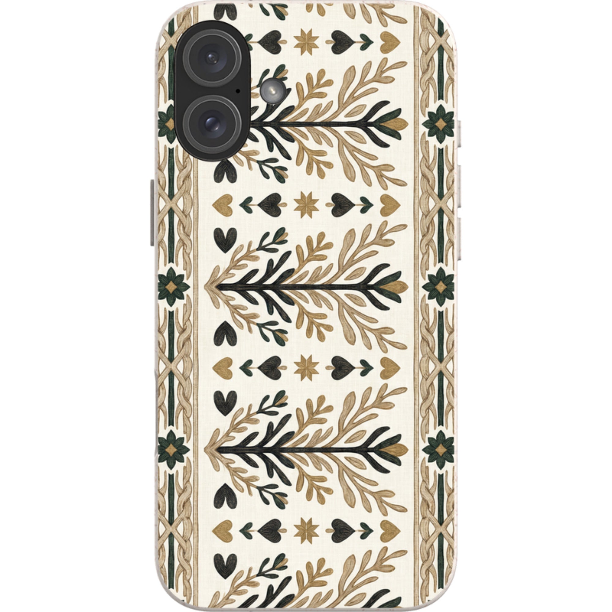 Heritage Border by Elsi Vaarala — iPhone 16 Plus iPhone Bio-degradable Case — Finnaij