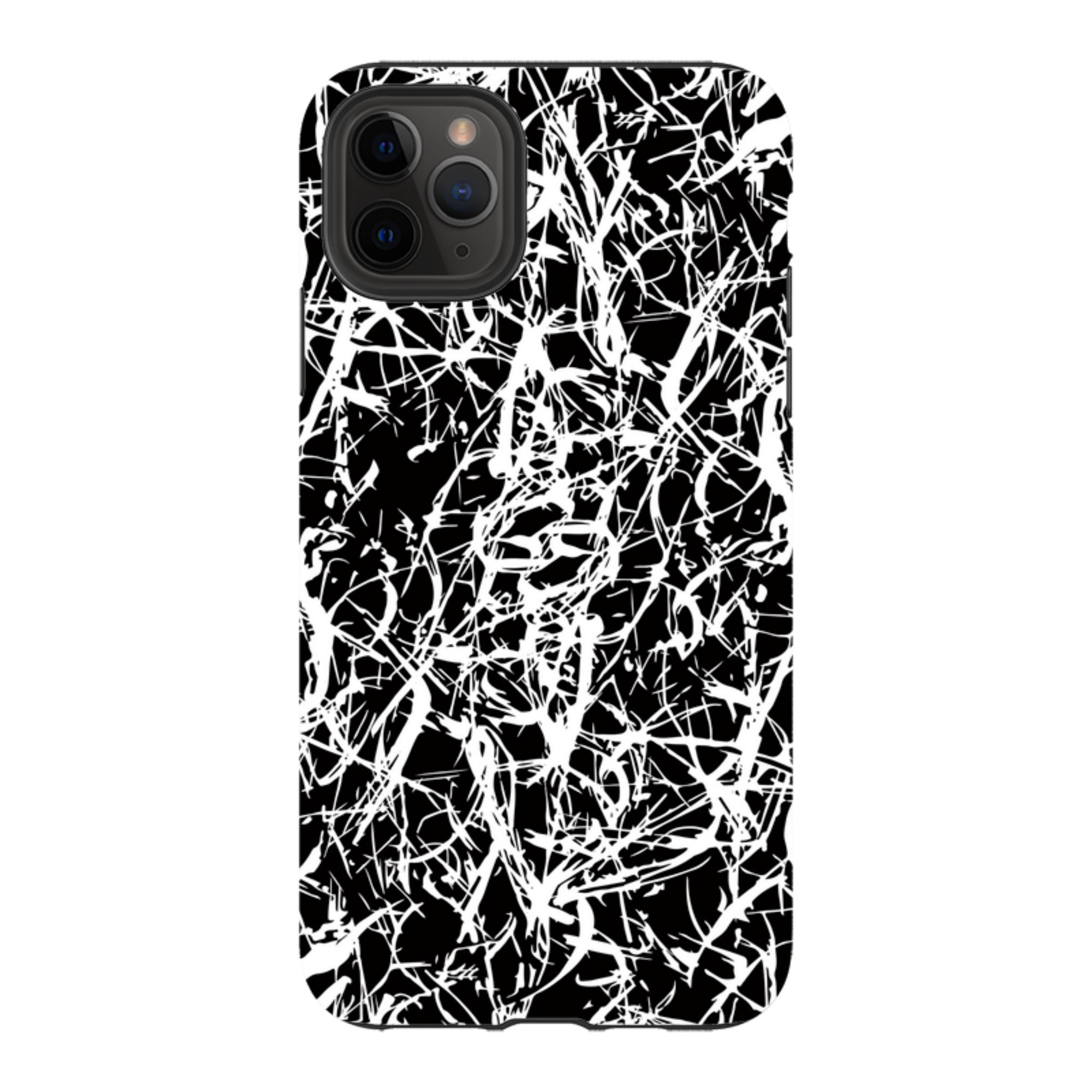 Black-White Grunge - iPhone Tough Case
