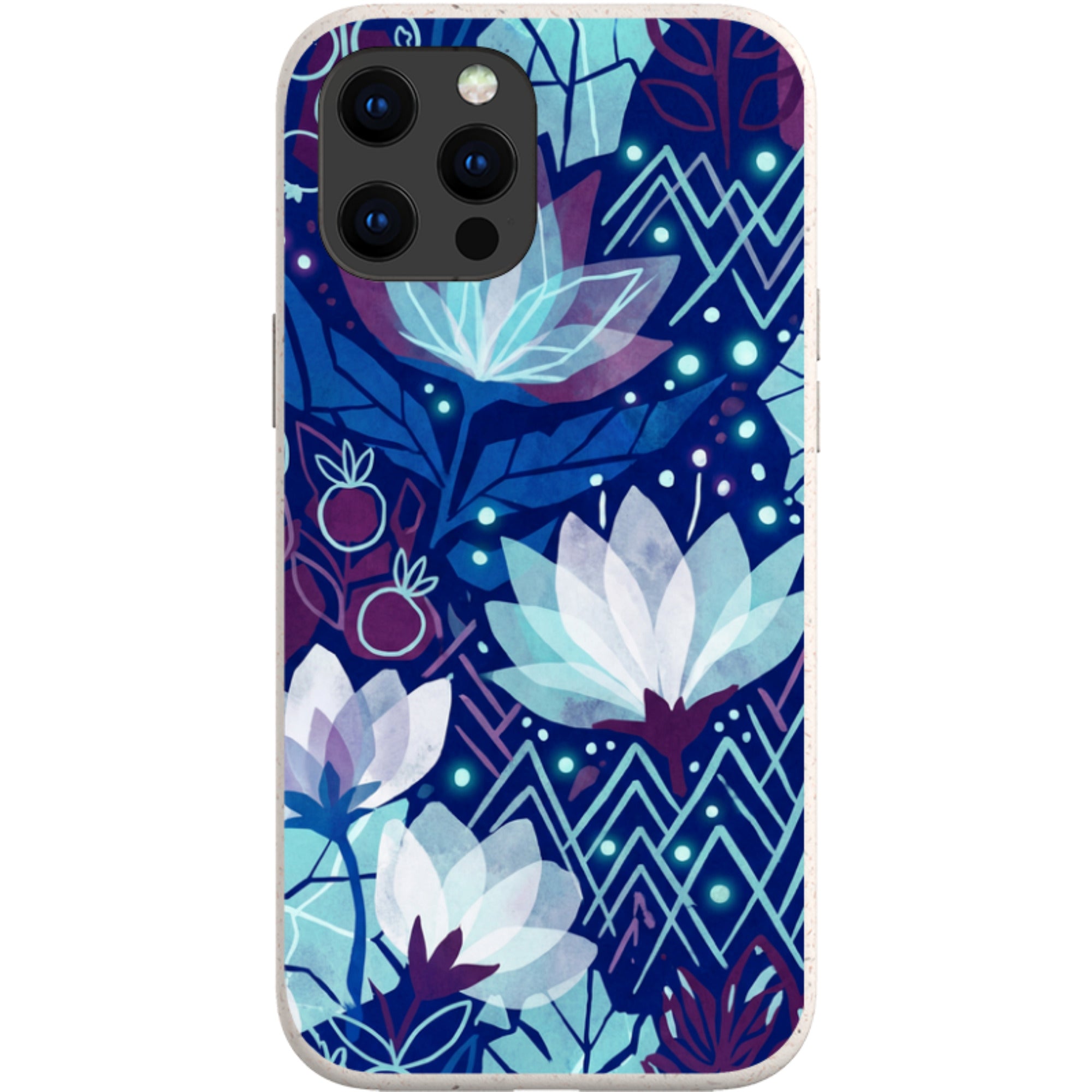 Frozen Lake Petals by Aino Kallio — iPhone 13 Pro Max iPhone Bio-degradable Case — Finnaij