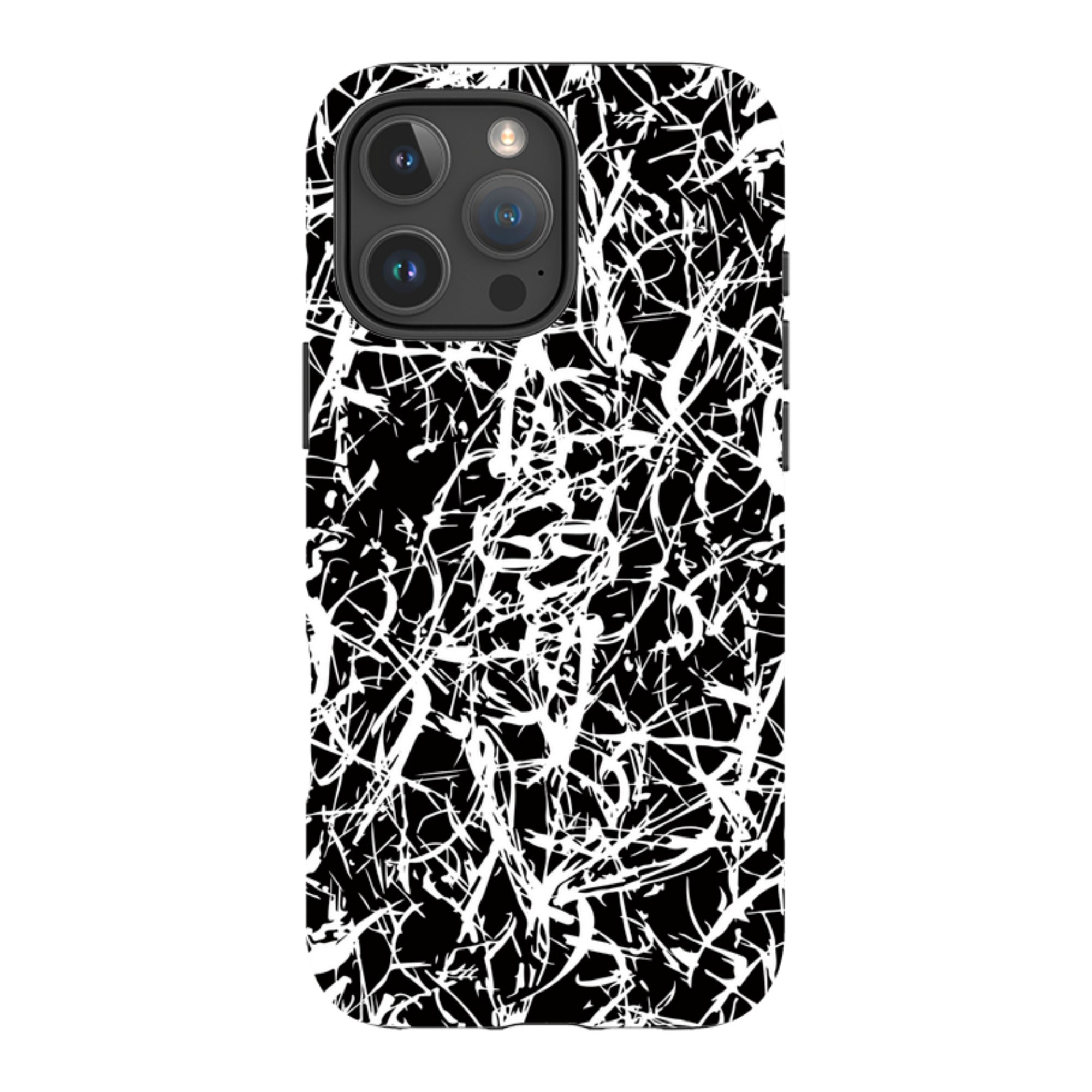 Black-White Grunge — iPhone 16 Pro Max Magsafe Tough Case — Finnaij