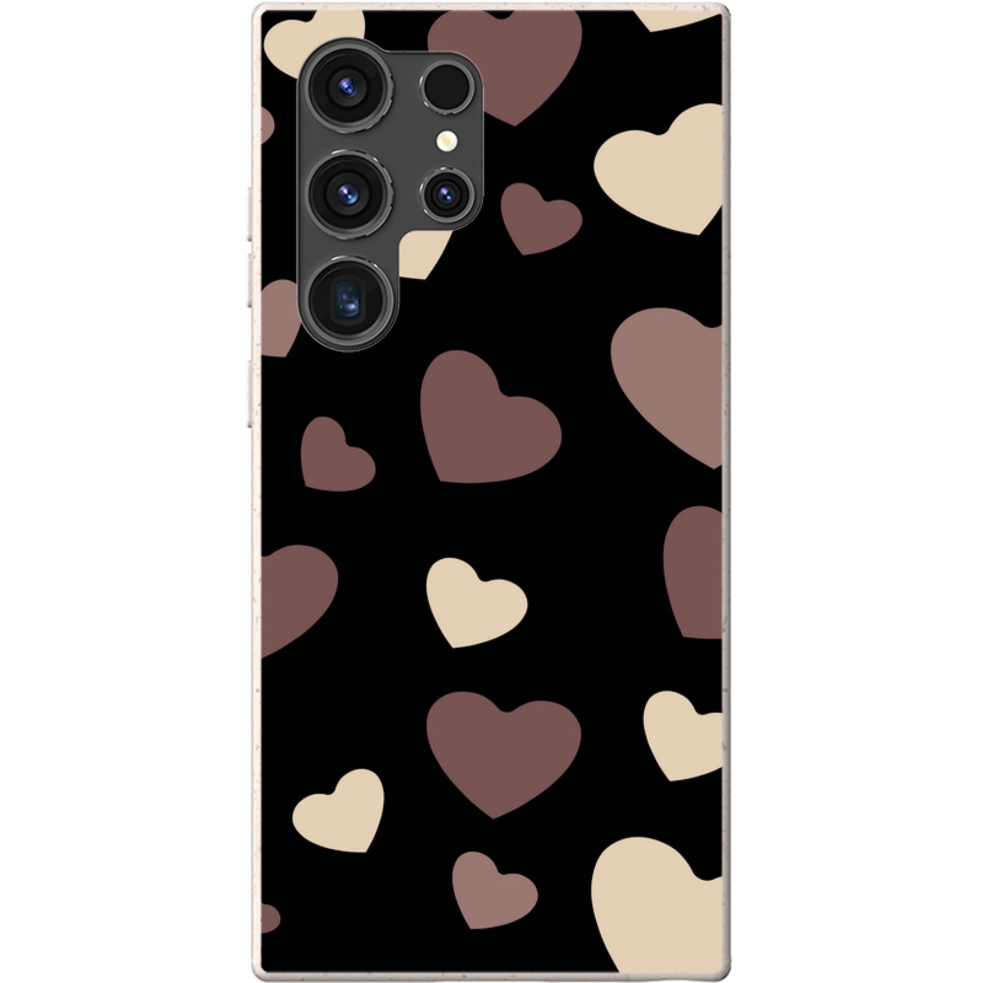 White & Black Hearts — Samsung Galaxy Bio-degradable Case — Finnaij
