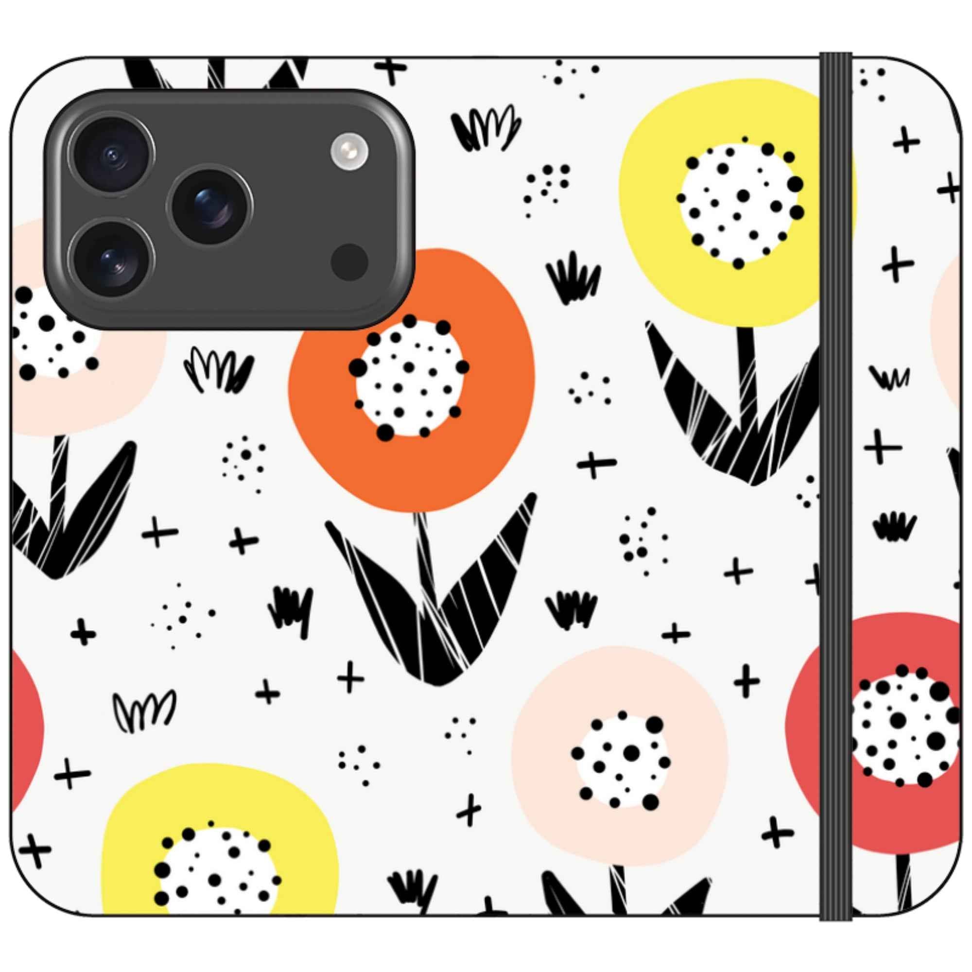 Botanical Doodle — iPhone 17 Pro Wallet Case — Finnaij