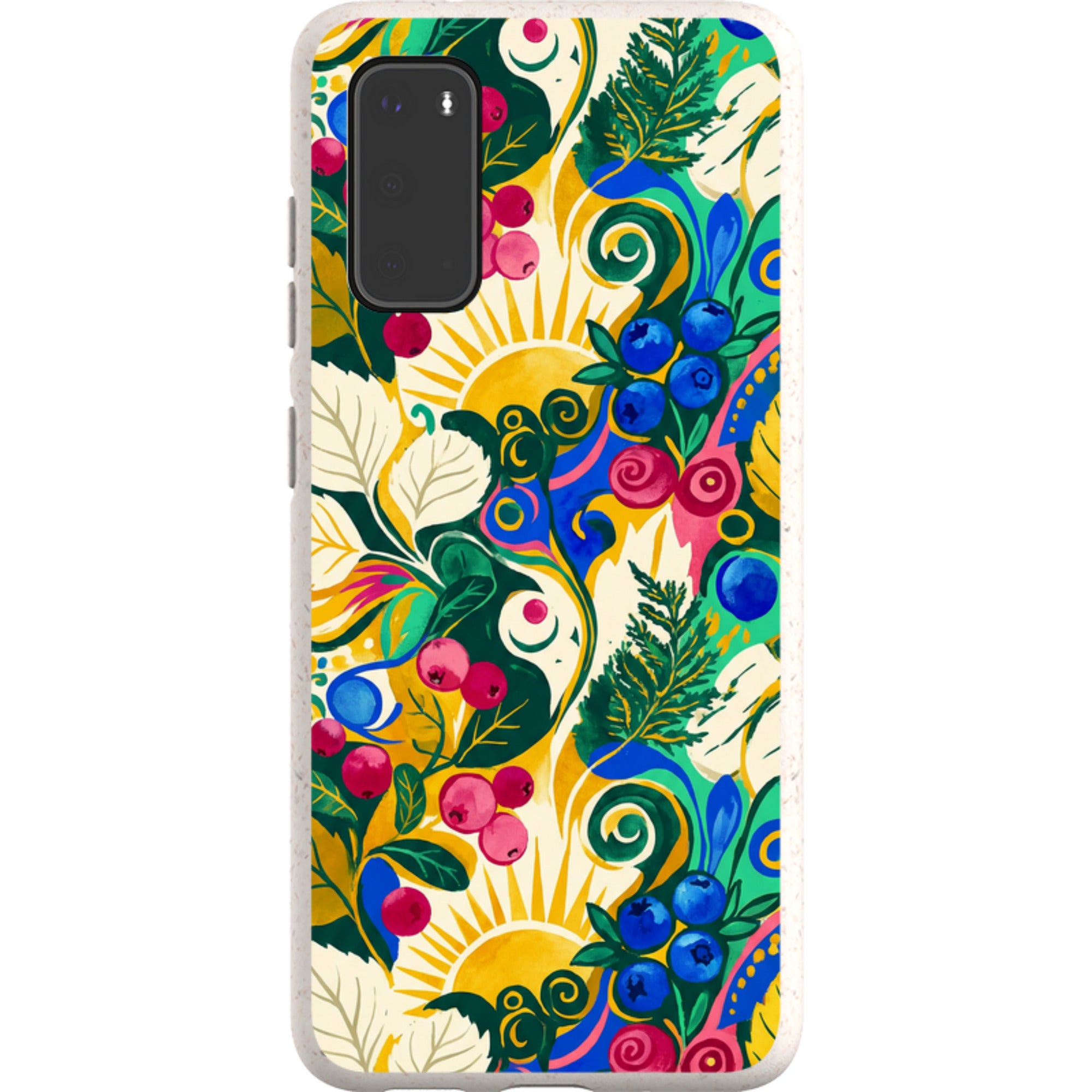 Berry Meadow Glow by Aino Kallio — Samsung Galaxy Bio-degradable Case — Finnaij