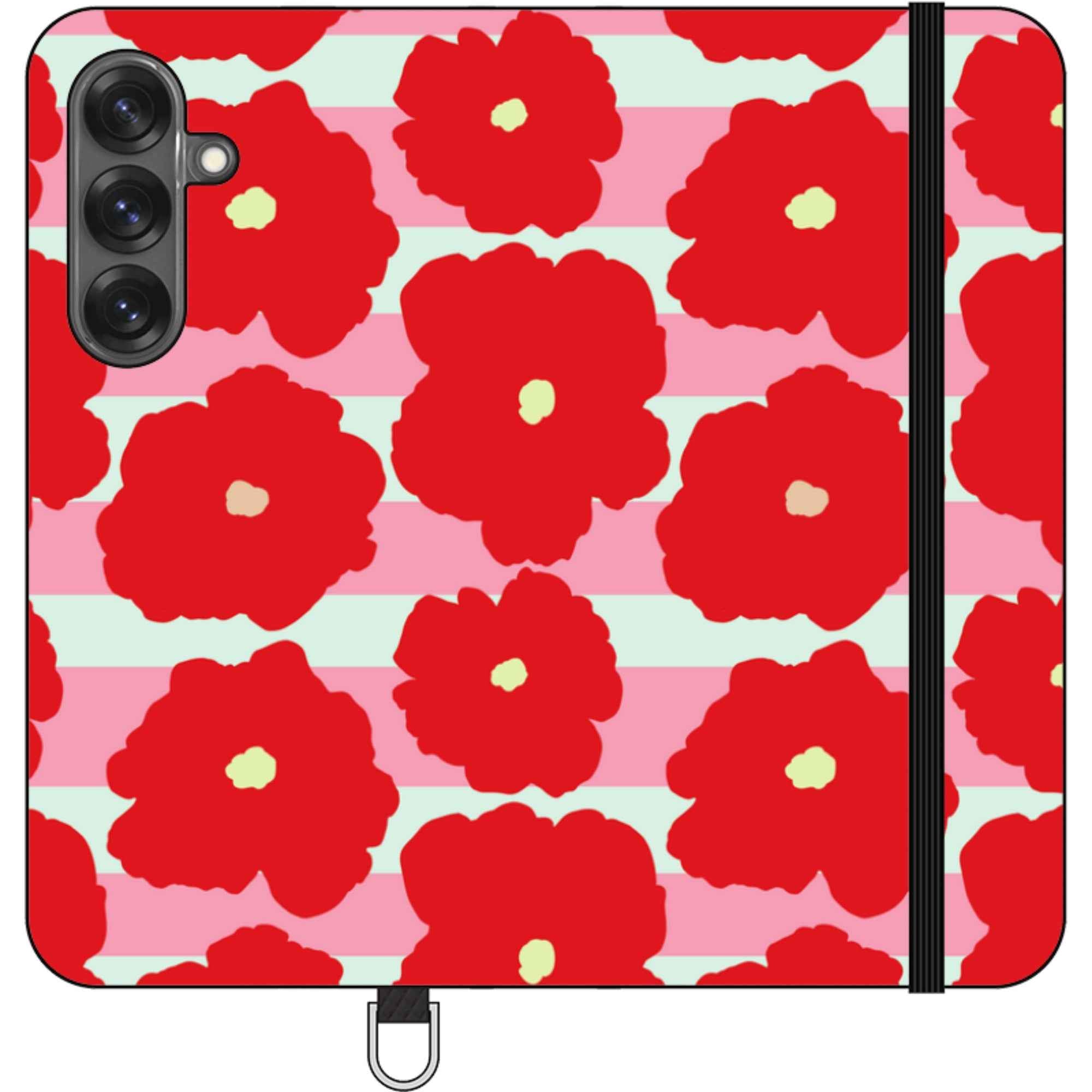 Bold Floral — Apple Folio Wallet Case — Finnaij