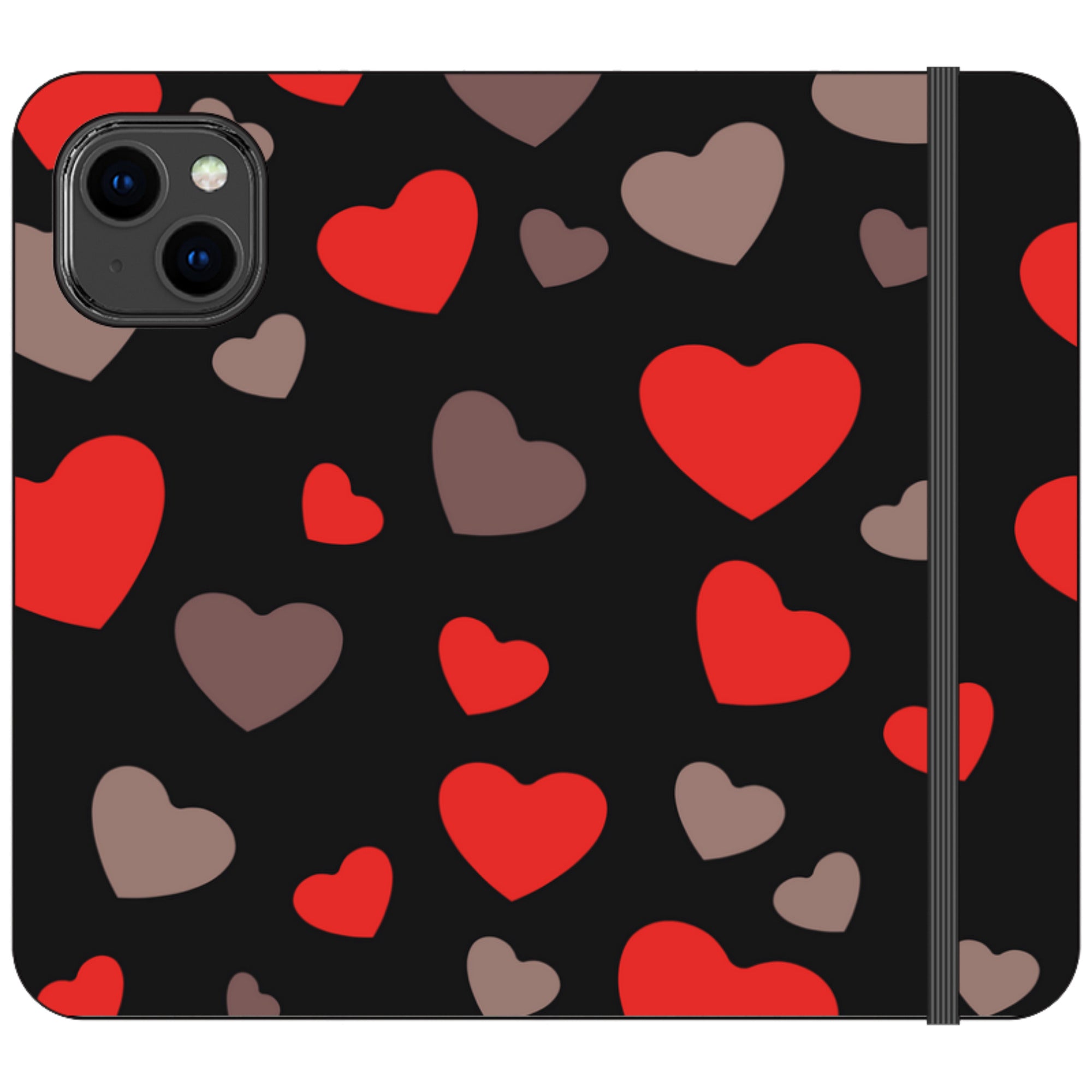 Red Hearts — iPhone 14 Wallet Case — Finnaij