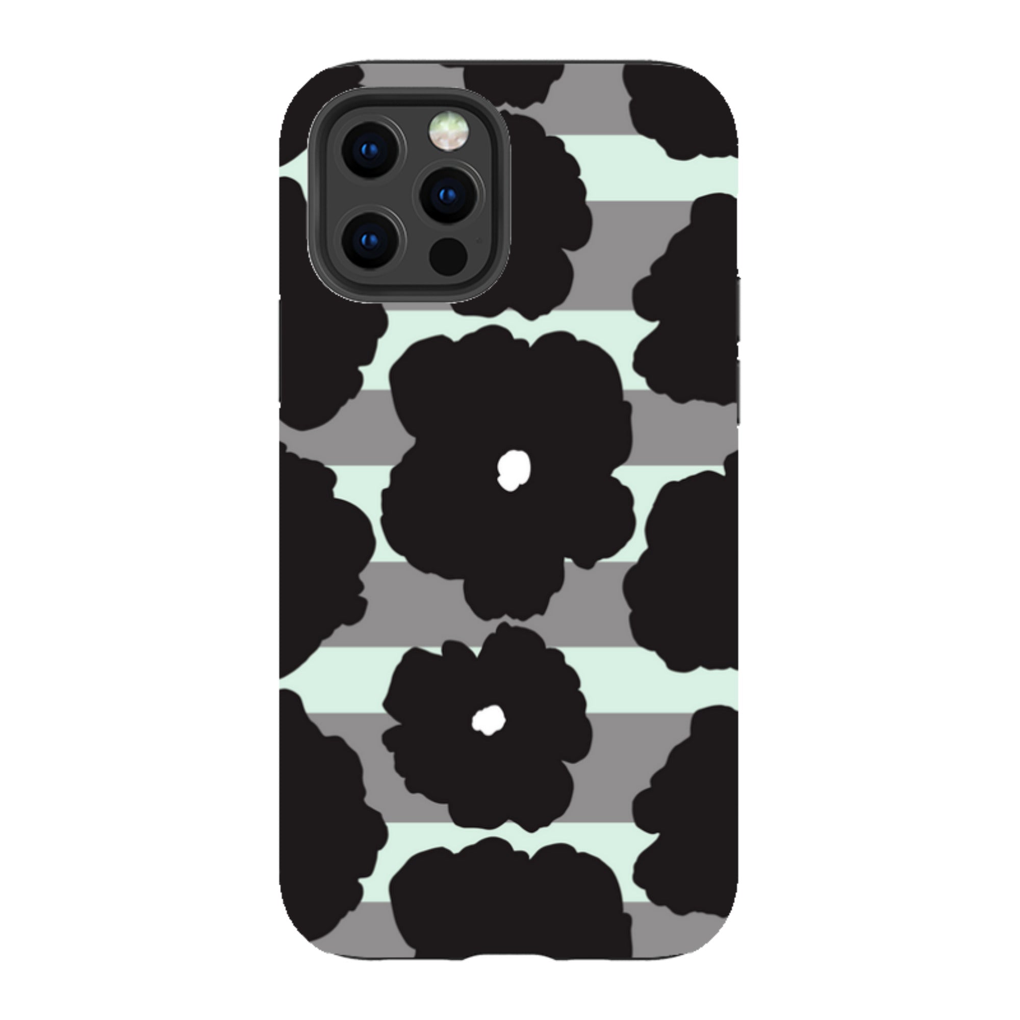 Bold Floral Black - iPhone Tough Case