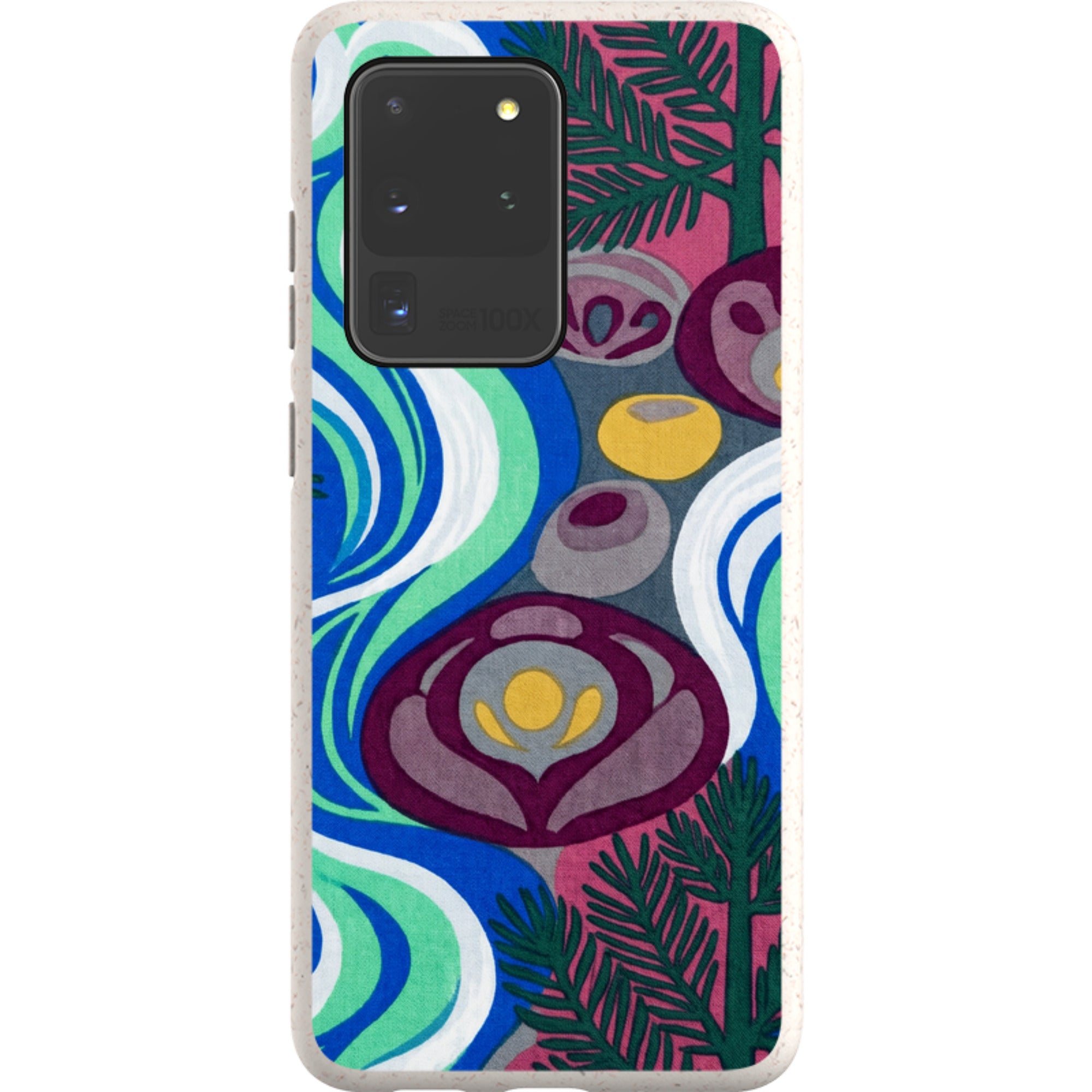 Sauna Bloom Motif by Aino Kallio — Samsung Galaxy Bio-degradable Case — Finnaij
