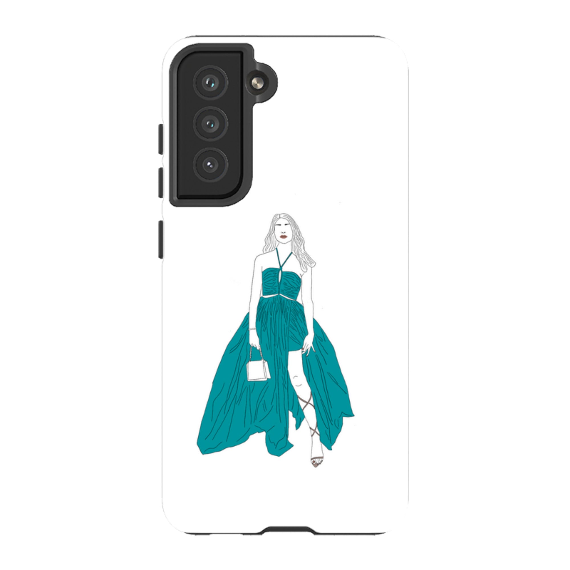 Blue Dress by Keagan Haight — Samsung Galaxy Tough Case — Finnaij