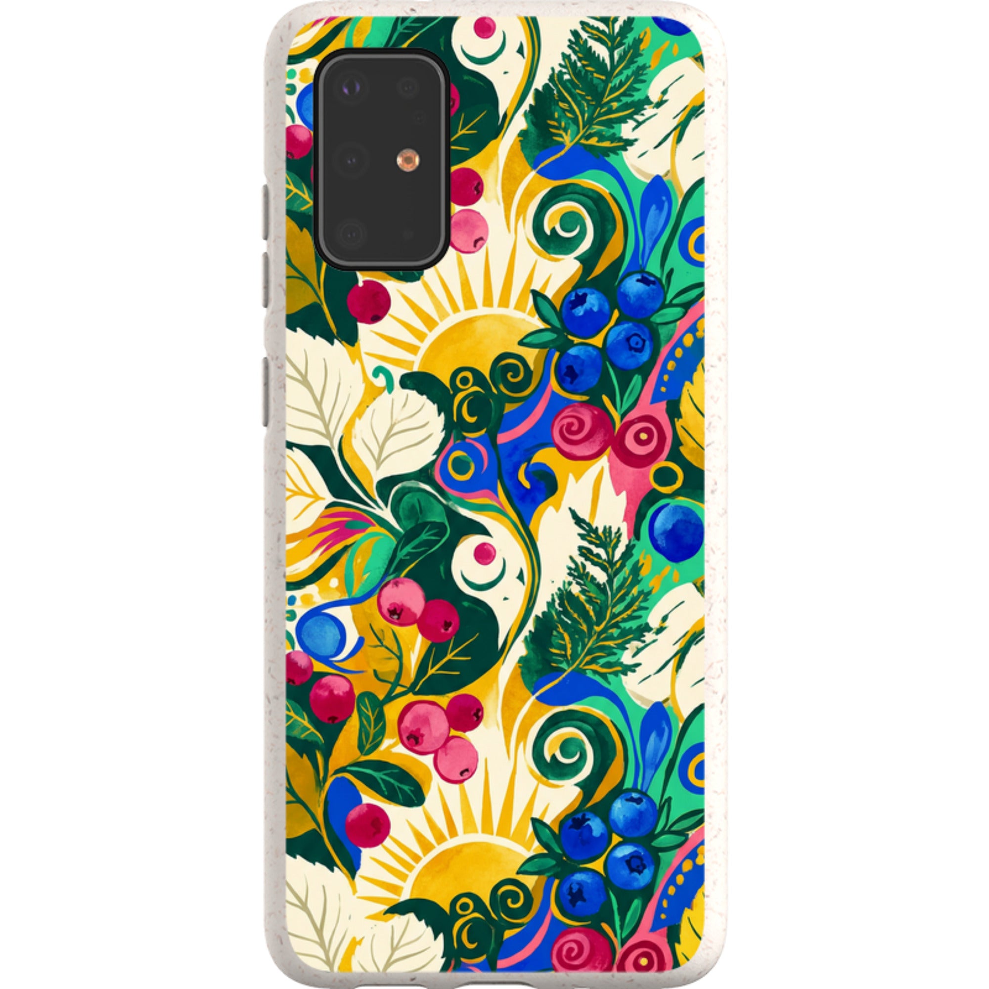 Berry Meadow Glow by Aino Kallio — Samsung Galaxy Bio-degradable Case — Finnaij