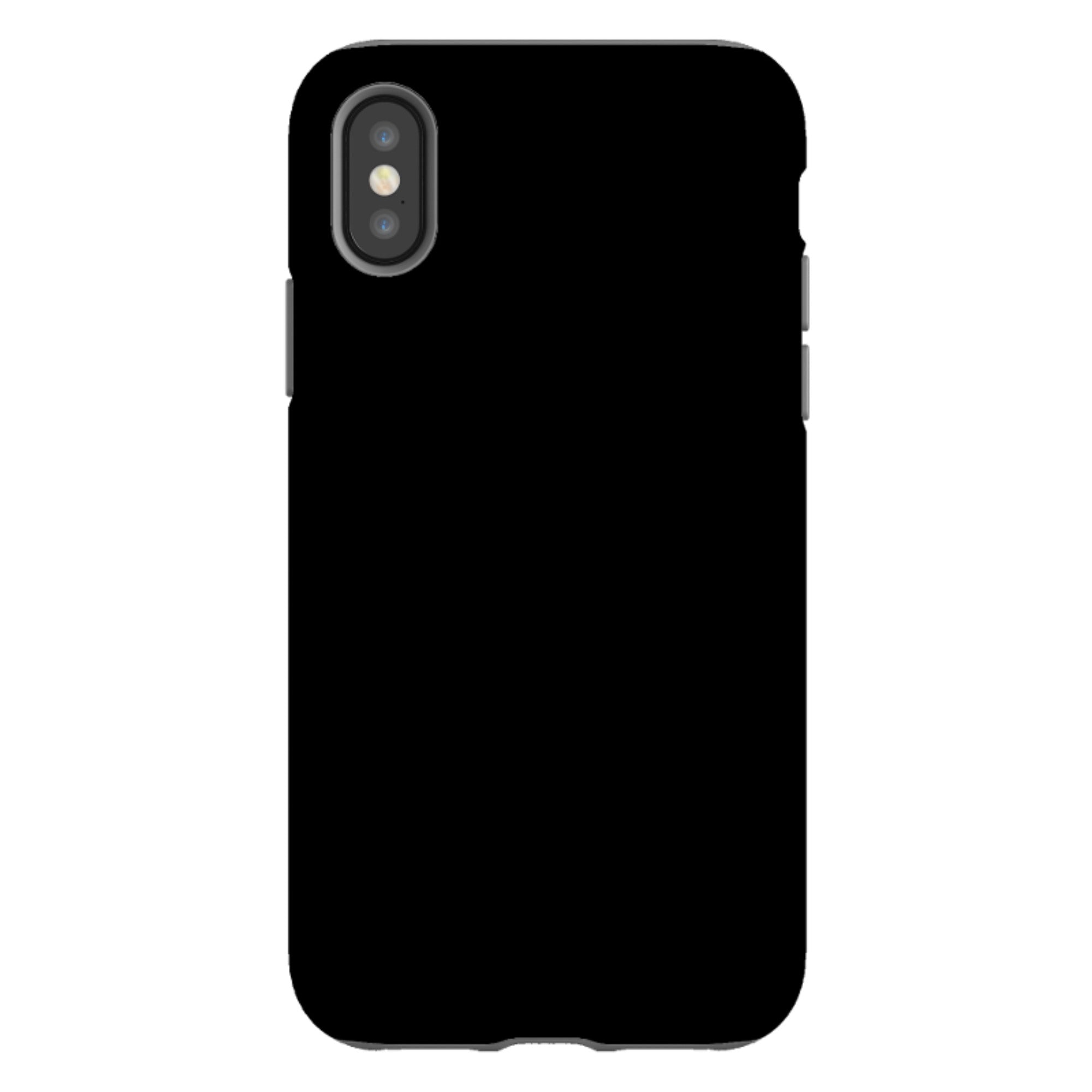 Simple Range Black - iPhone Tough Case