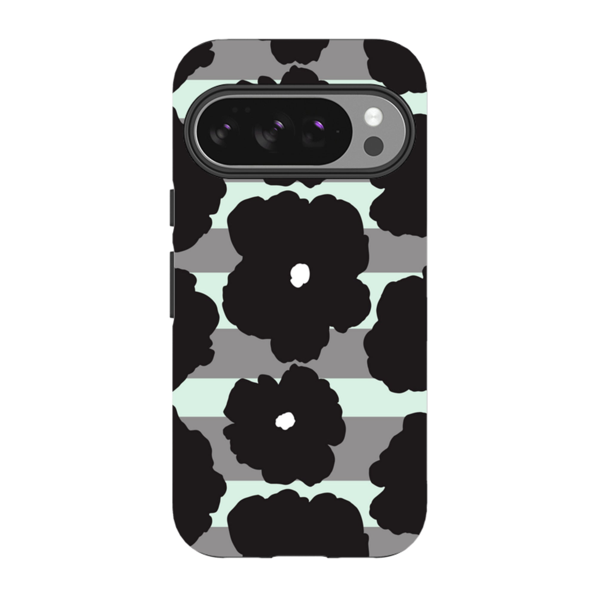Bold Floral Black — Google Tough Case — Finnaij