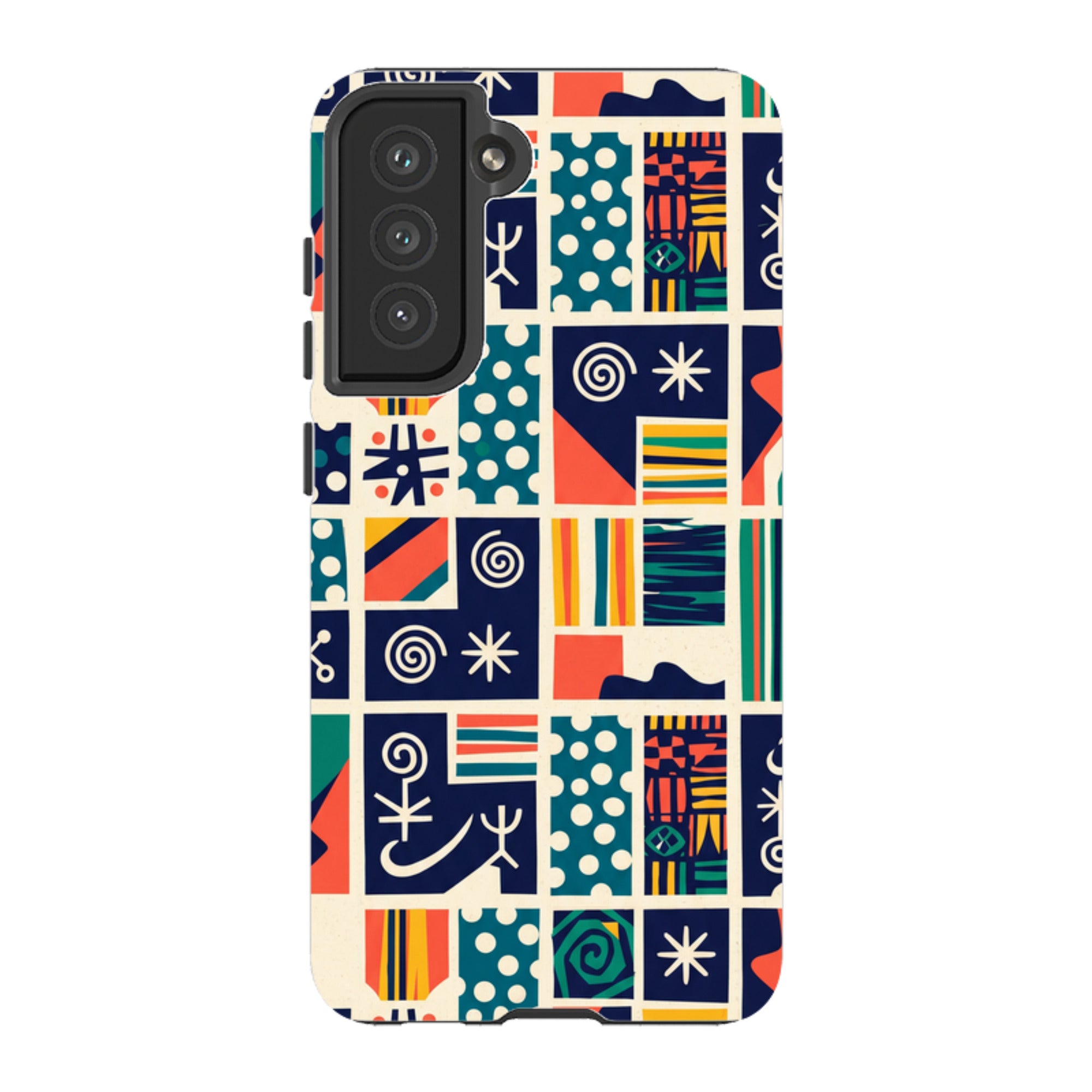 Coastal Indigo Tiles by Ada Okoye - Samsung Tough Case