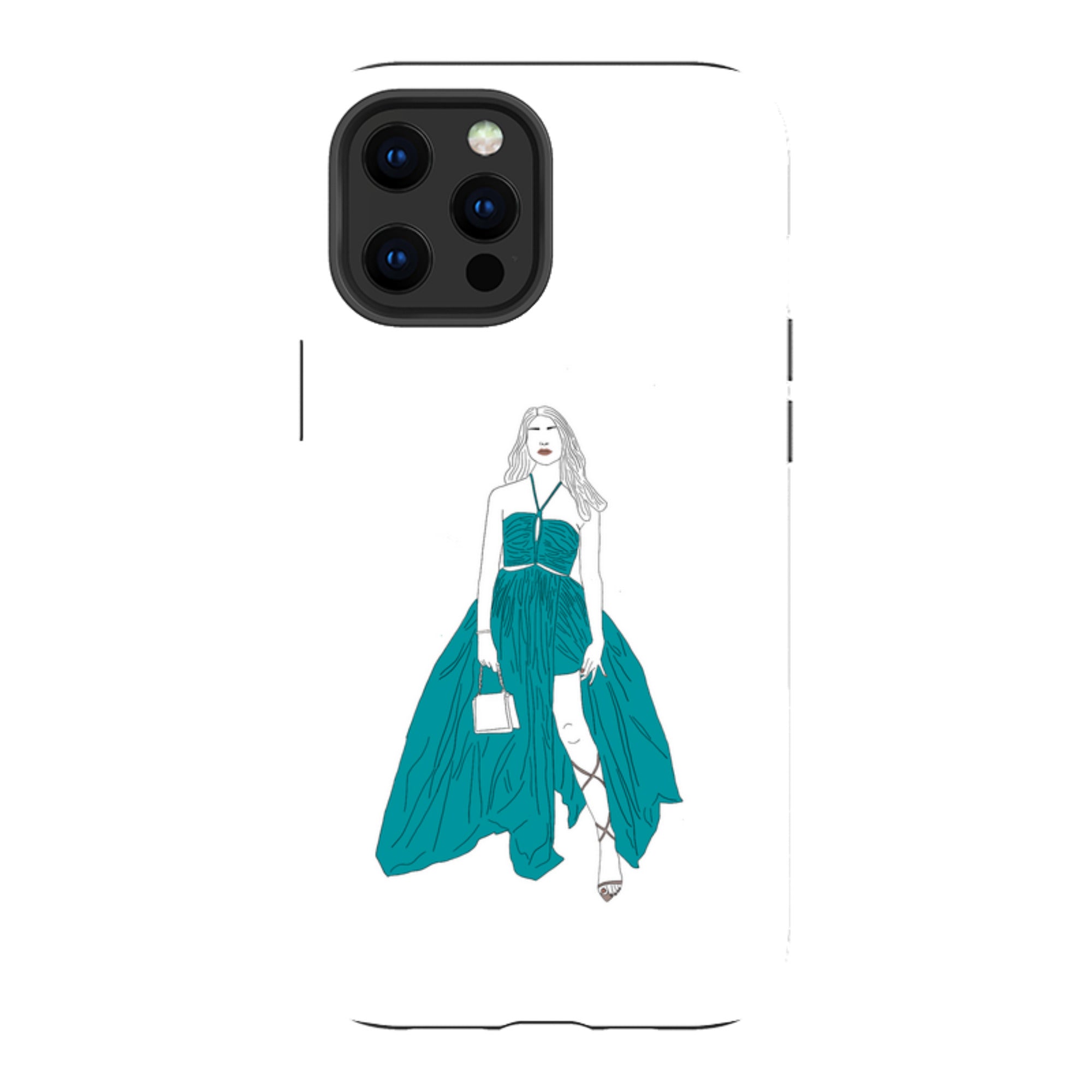 Blue Dress by Keagan Haight - iPhone Tough Case