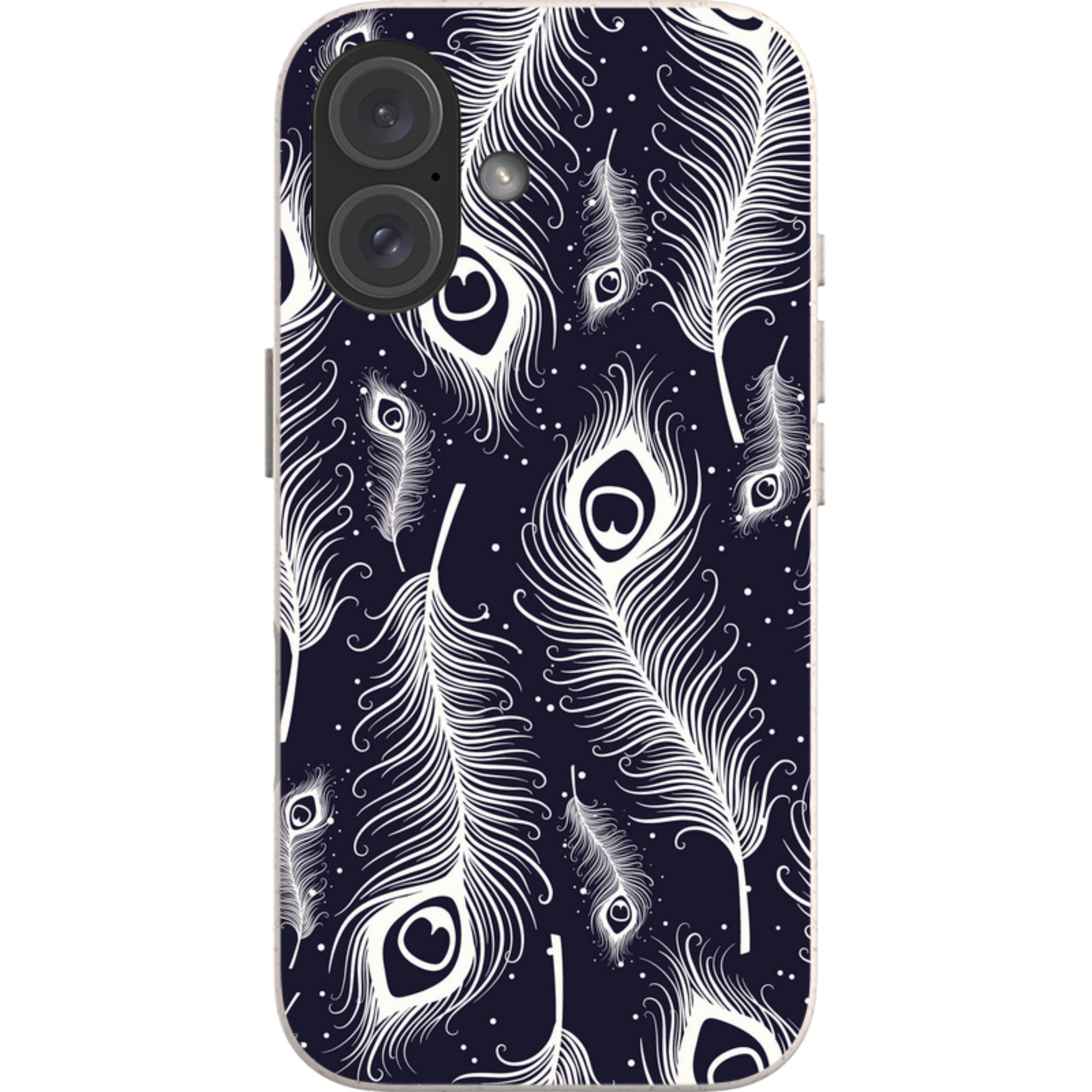 Feathers in Bloom — iPhone 16 iPhone Bio-degradable Case — Finnaij