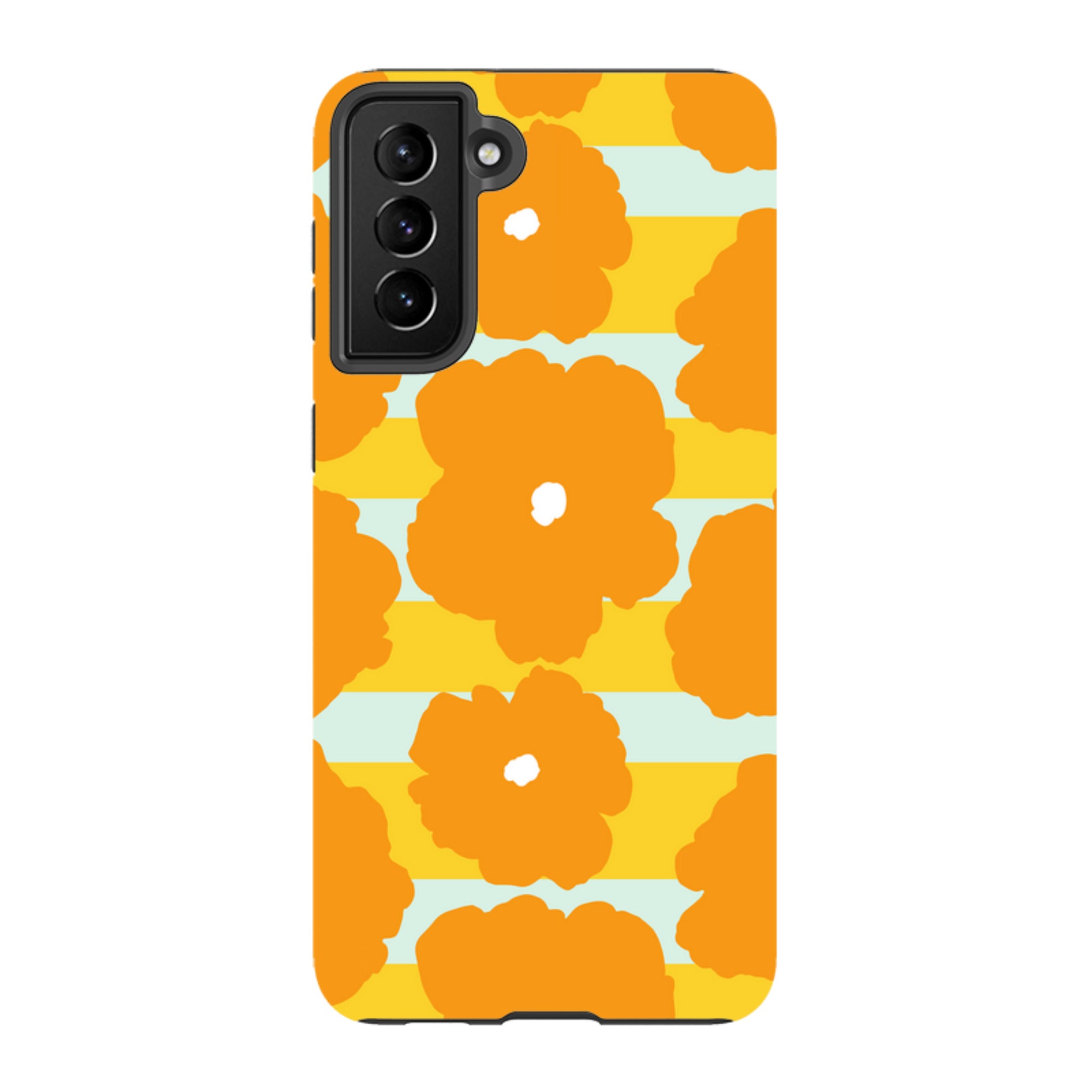 Bold Floral Orange — Samsung Galaxy Tough Case — Finnaij