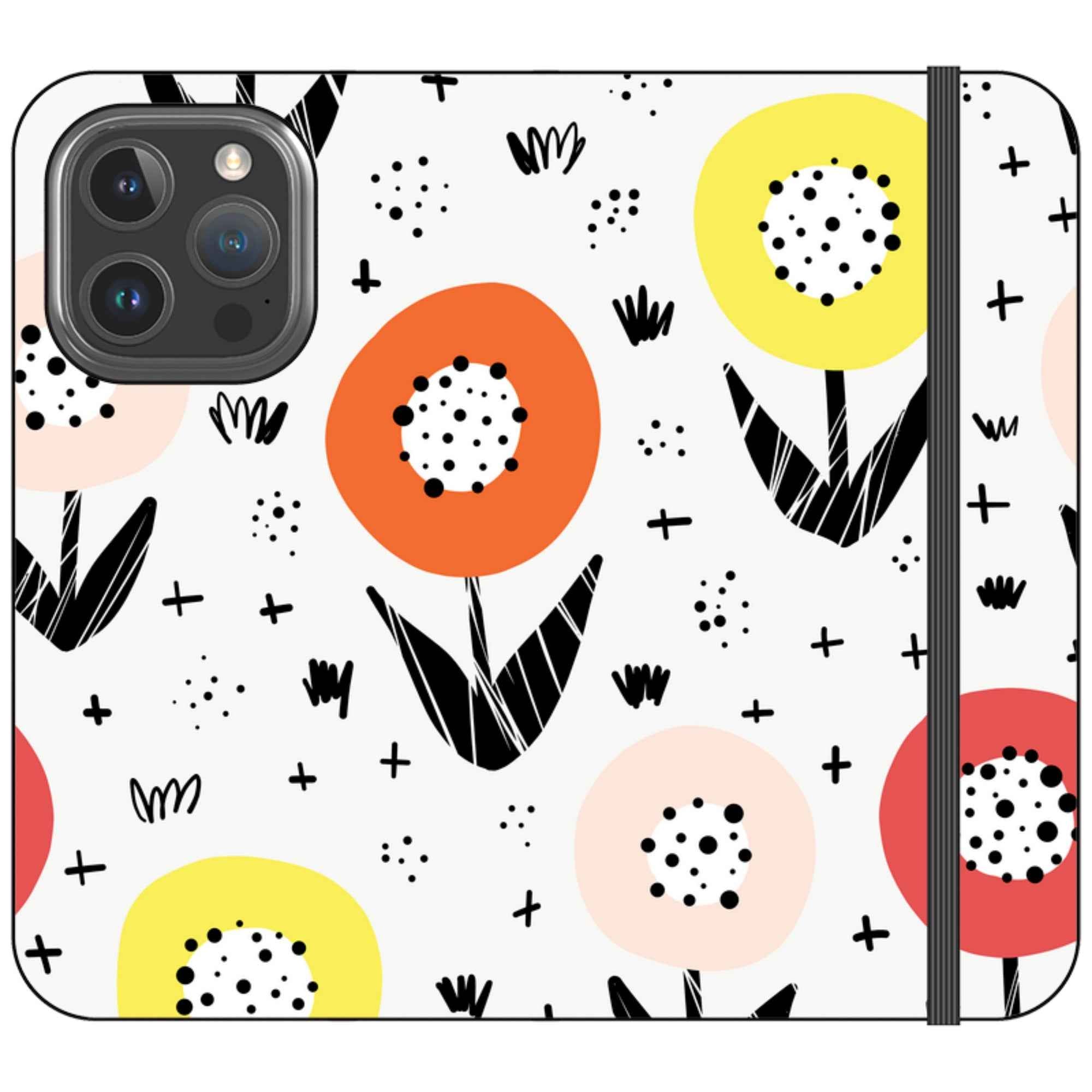 Botanical Doodle — iPhone 16 Pro Wallet Case — Finnaij