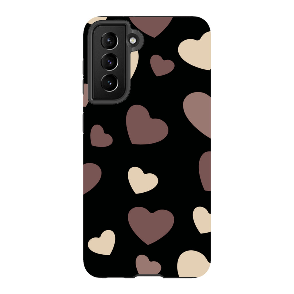 White & Black Hearts — S21 Tough Case — Finnaij