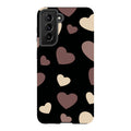 White & Black Hearts — S21 Tough Case — Finnaij