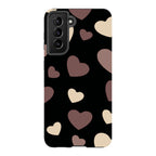 White & Black Hearts — S21 Tough Case — Finnaij