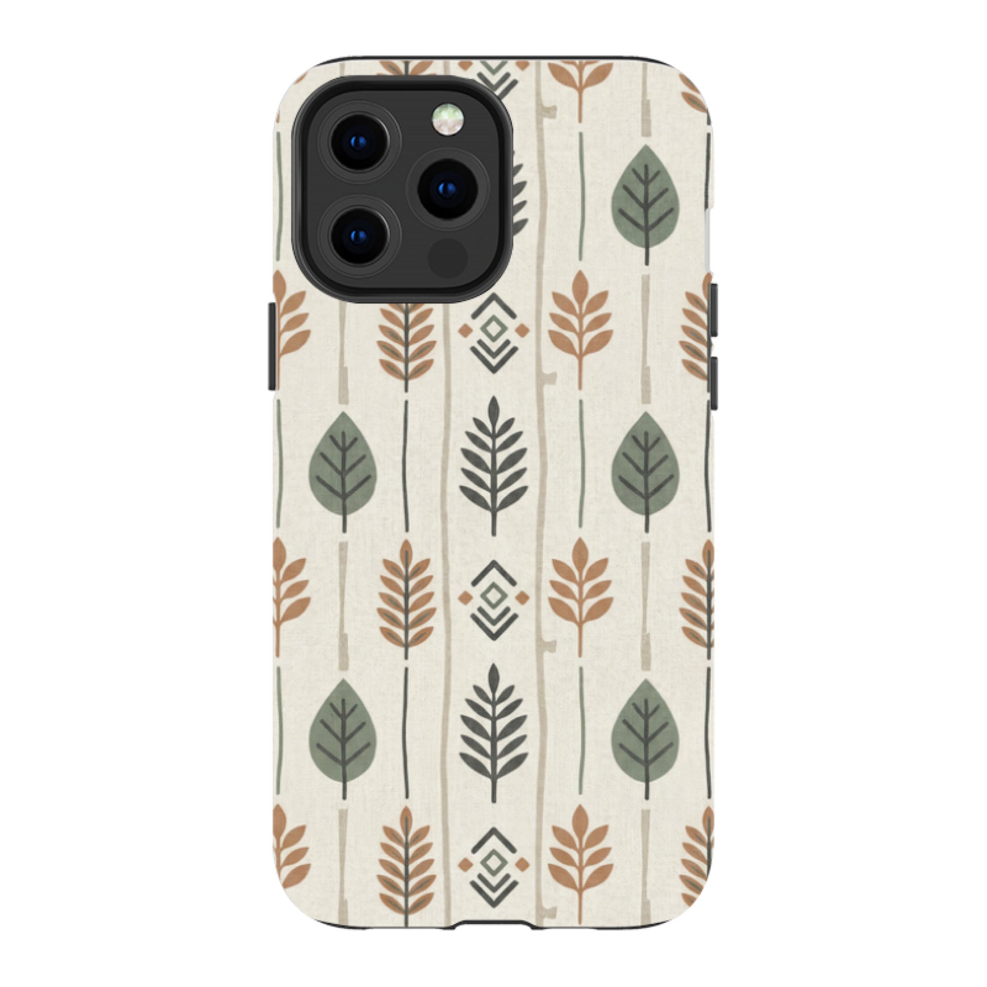 Birch and Linen Pattern by Elsi Vaarala — Apple iPhone Tough Case — Finnaij