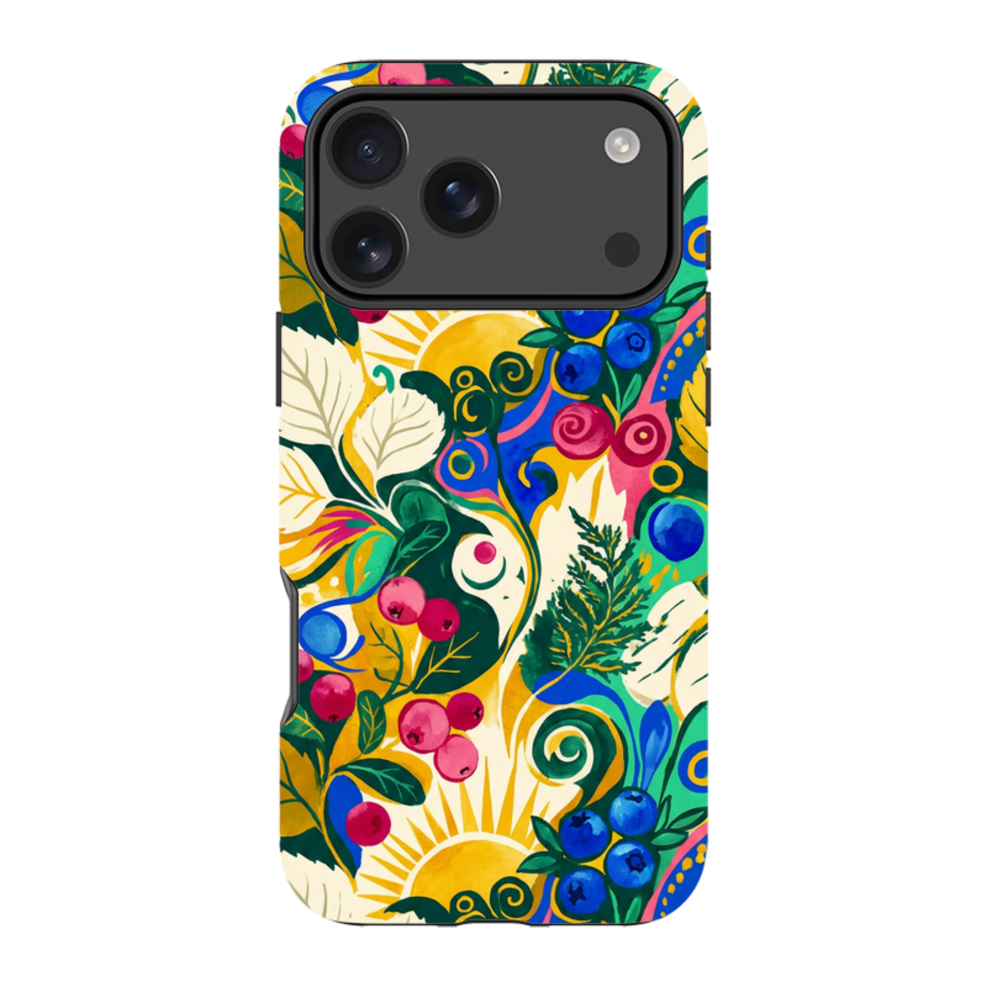 Berry Meadow Glow by Aino Kallio — Apple iPhone Tough Case — Finnaij