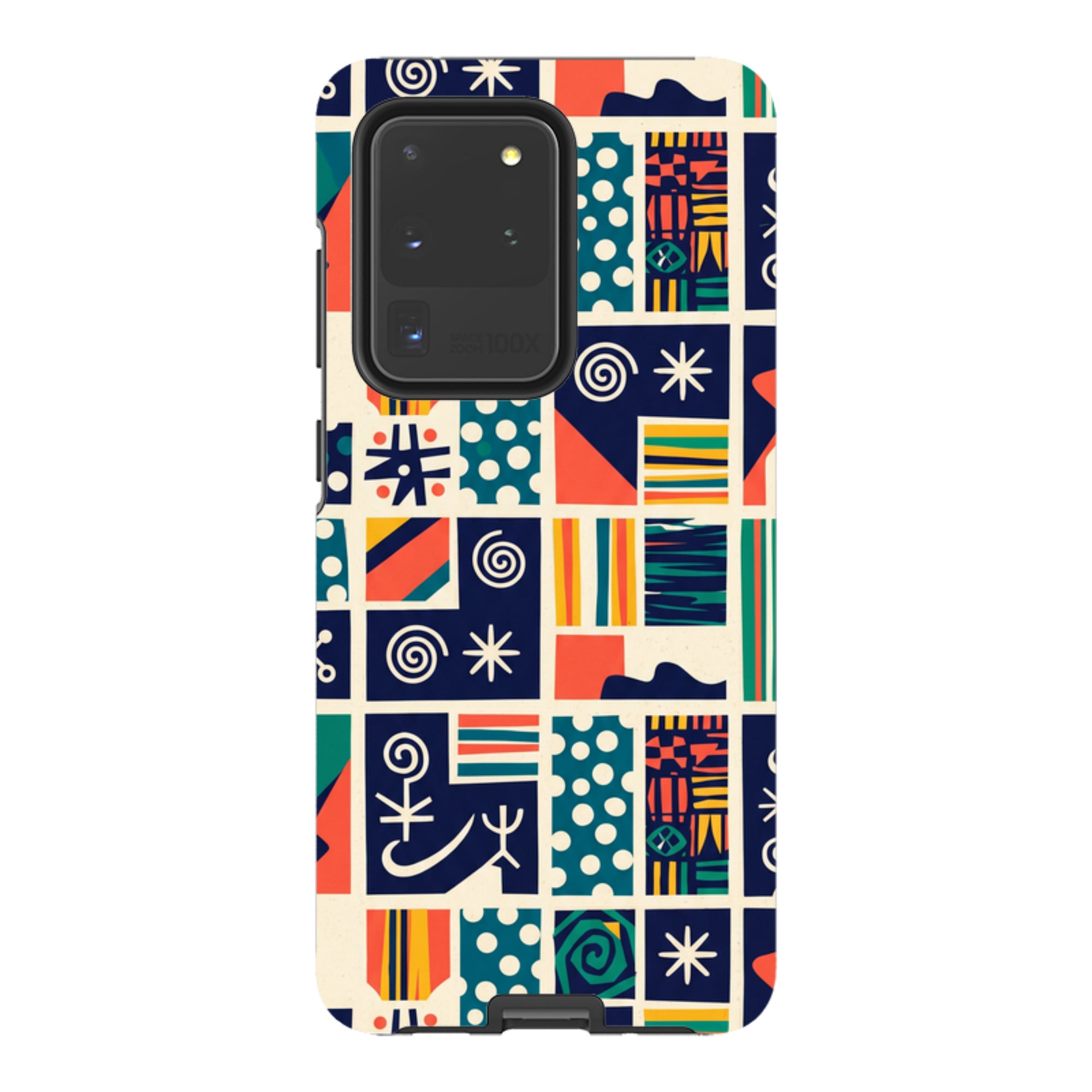 Coastal Indigo Tiles by Ada Okoye - Samsung Tough Case