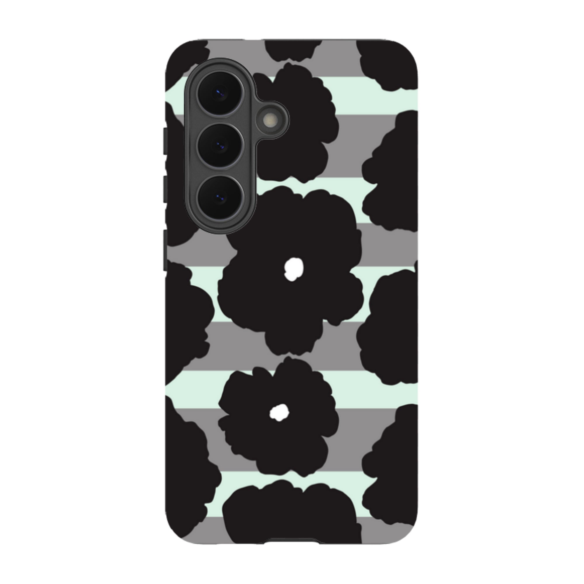 Bold Floral Black — Tough Case for Samsung Galaxy — Finnaij