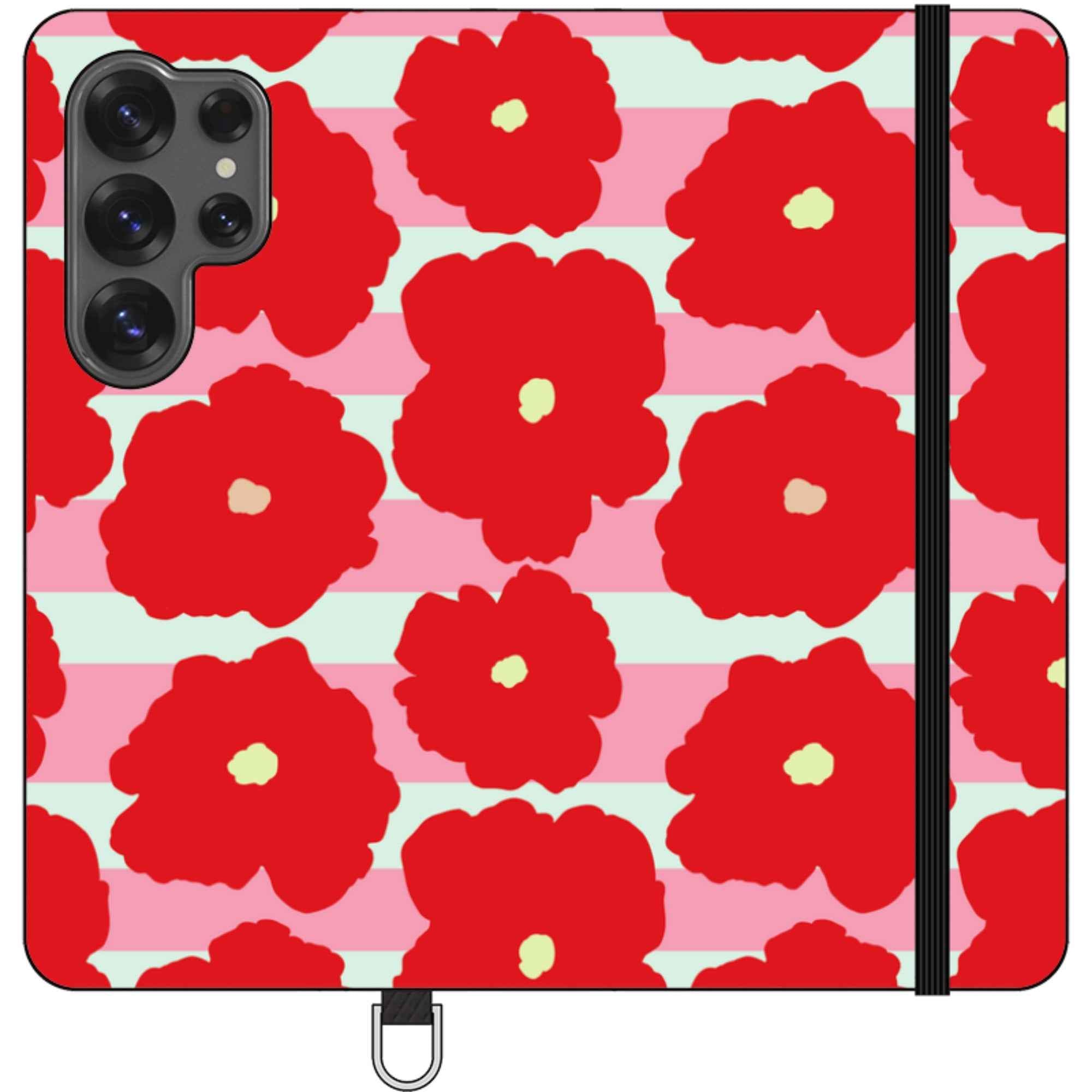 Bold Floral — Apple Folio Wallet Case — Finnaij