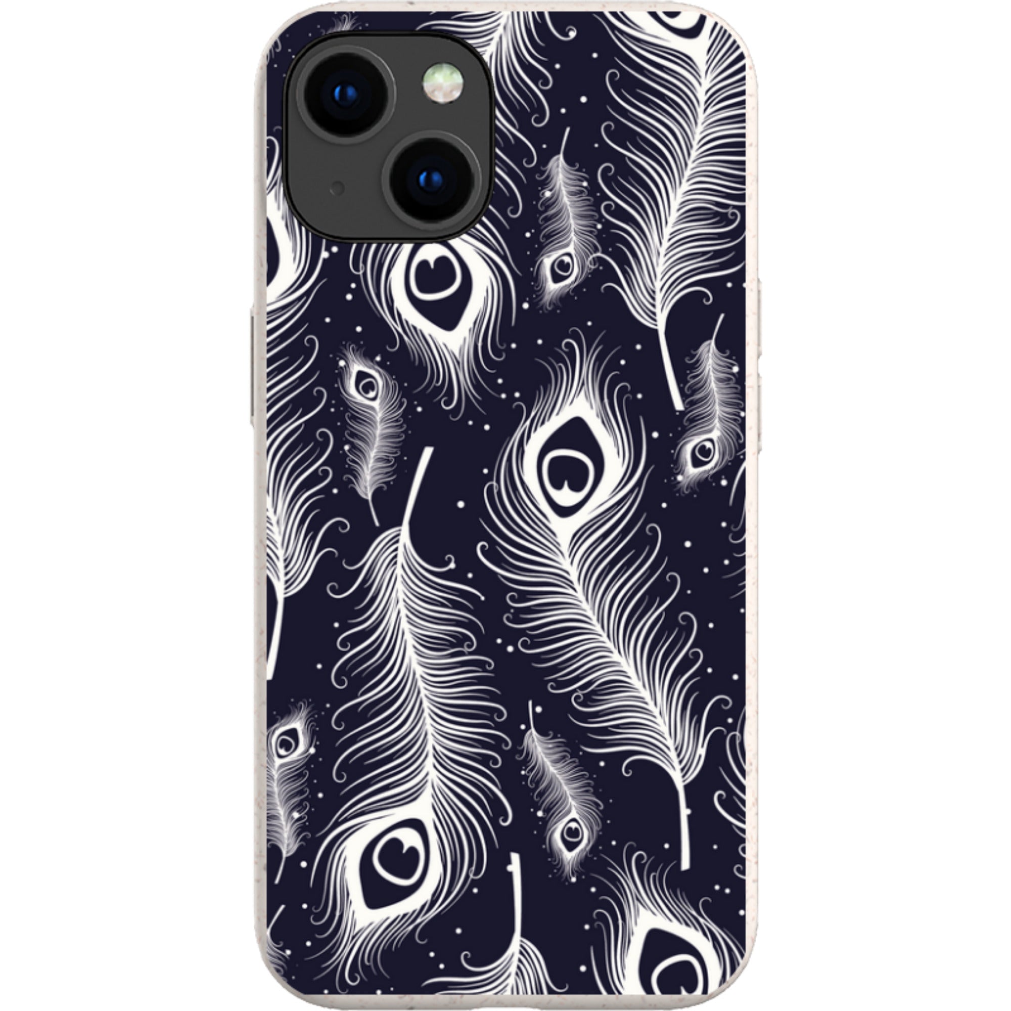 Feathers in Bloom — iPhone 15 iPhone Bio-degradable Case — Finnaij