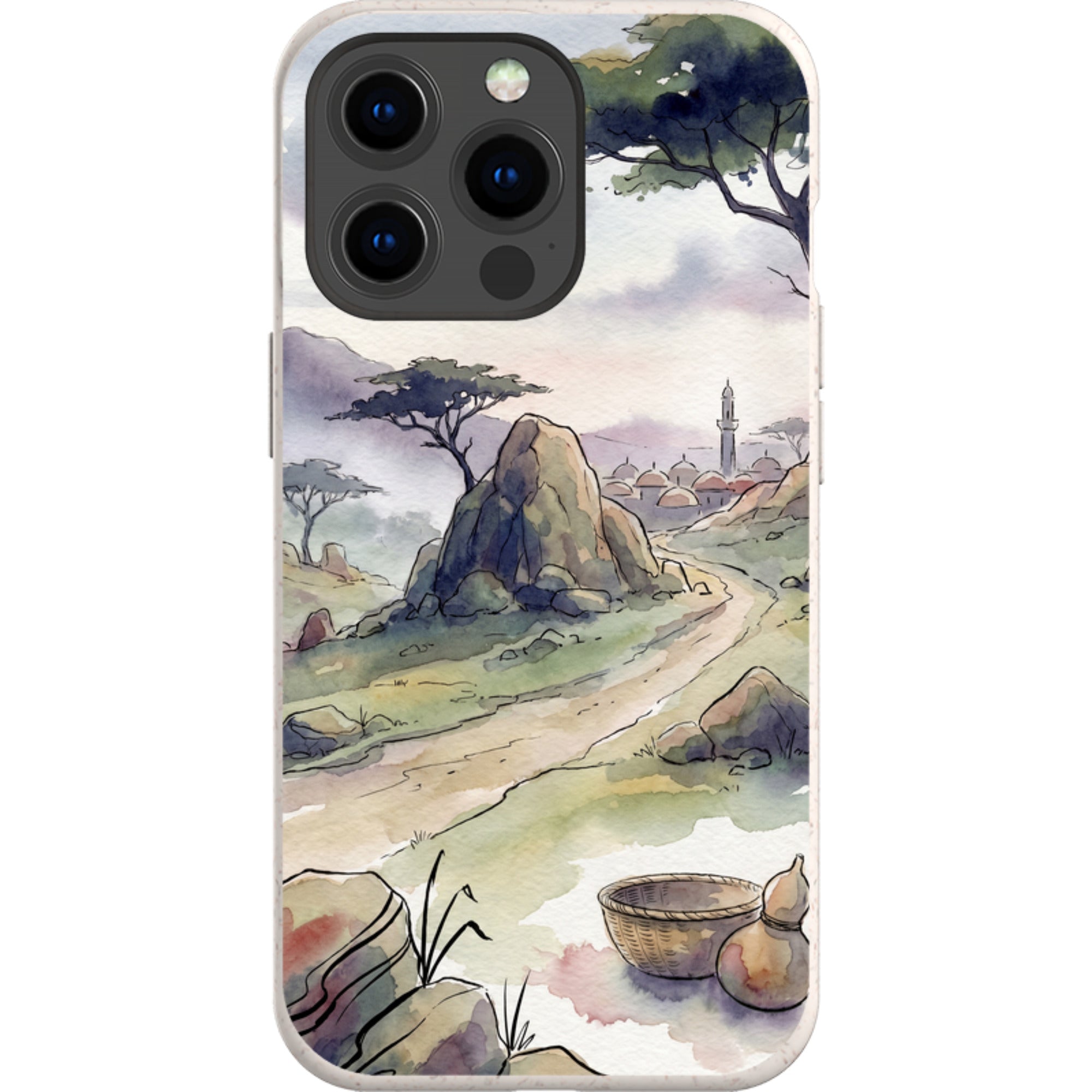 Jos Plateau Cool Light by Tobi Akinyemi — iPhone 13 Pro iPhone Bio-degradable Case — Finnaij