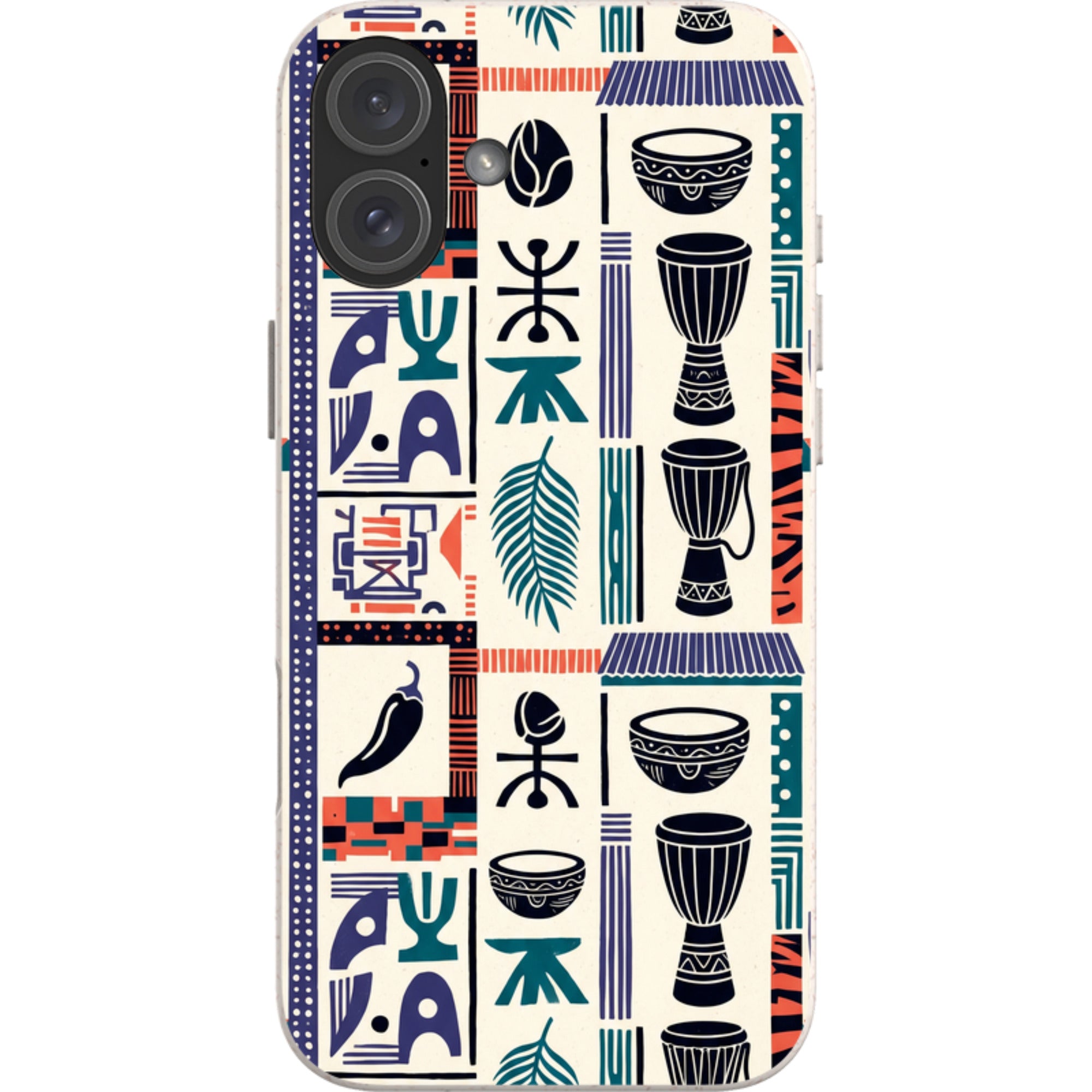 Market Day Icons by Ada Okoye — iPhone 16 Plus iPhone Bio-degradable Case — Finnaij