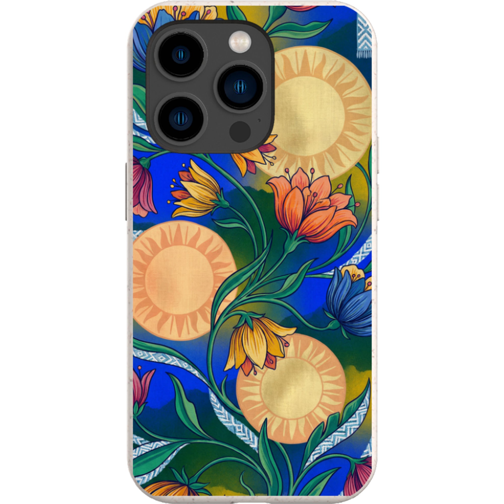 Midnight Sun Garden by Aino Kallio — iPhone 14 Pro iPhone Bio-degradable Case — Finnaij