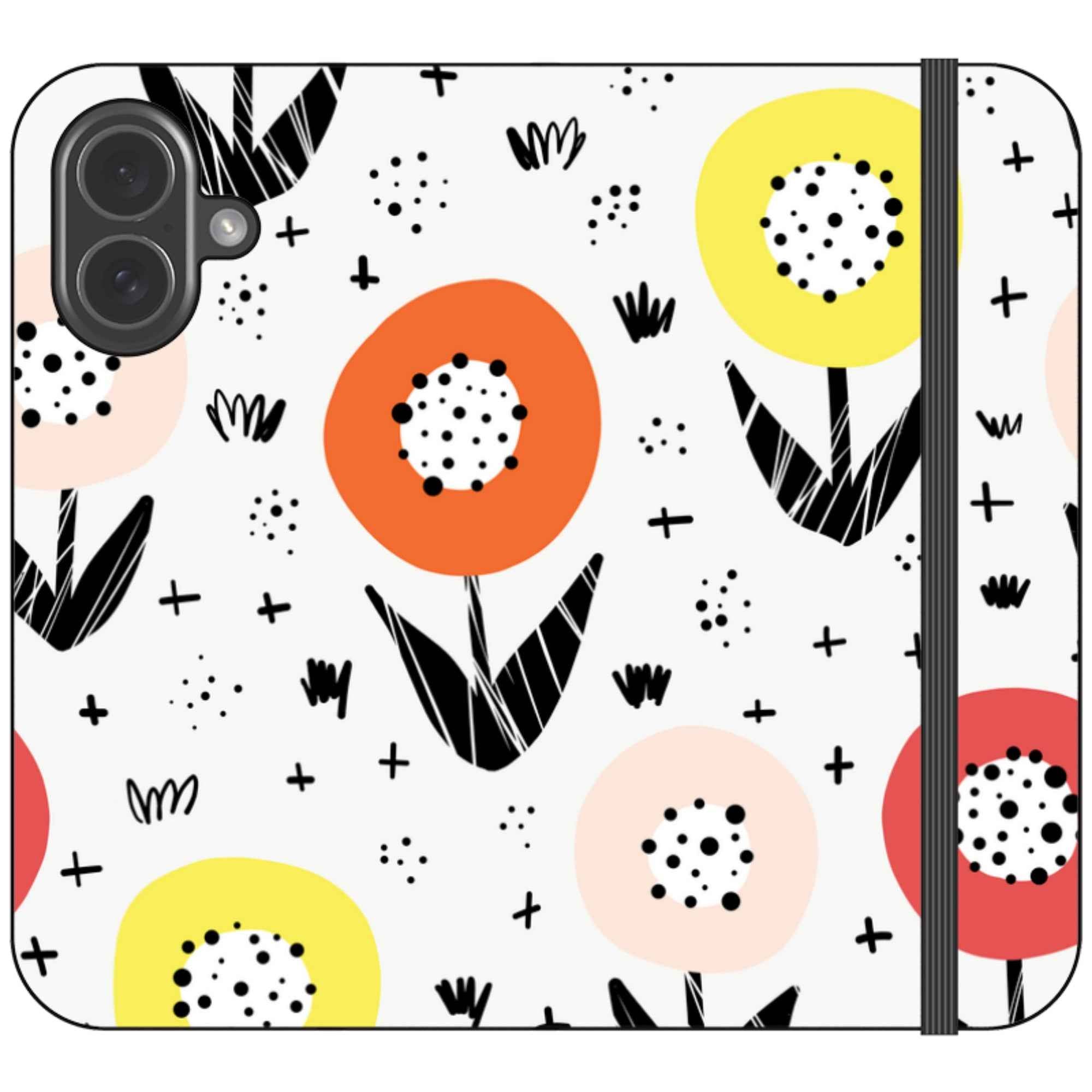 Botanical Doodle — iPhone 17 Wallet Case — Finnaij
